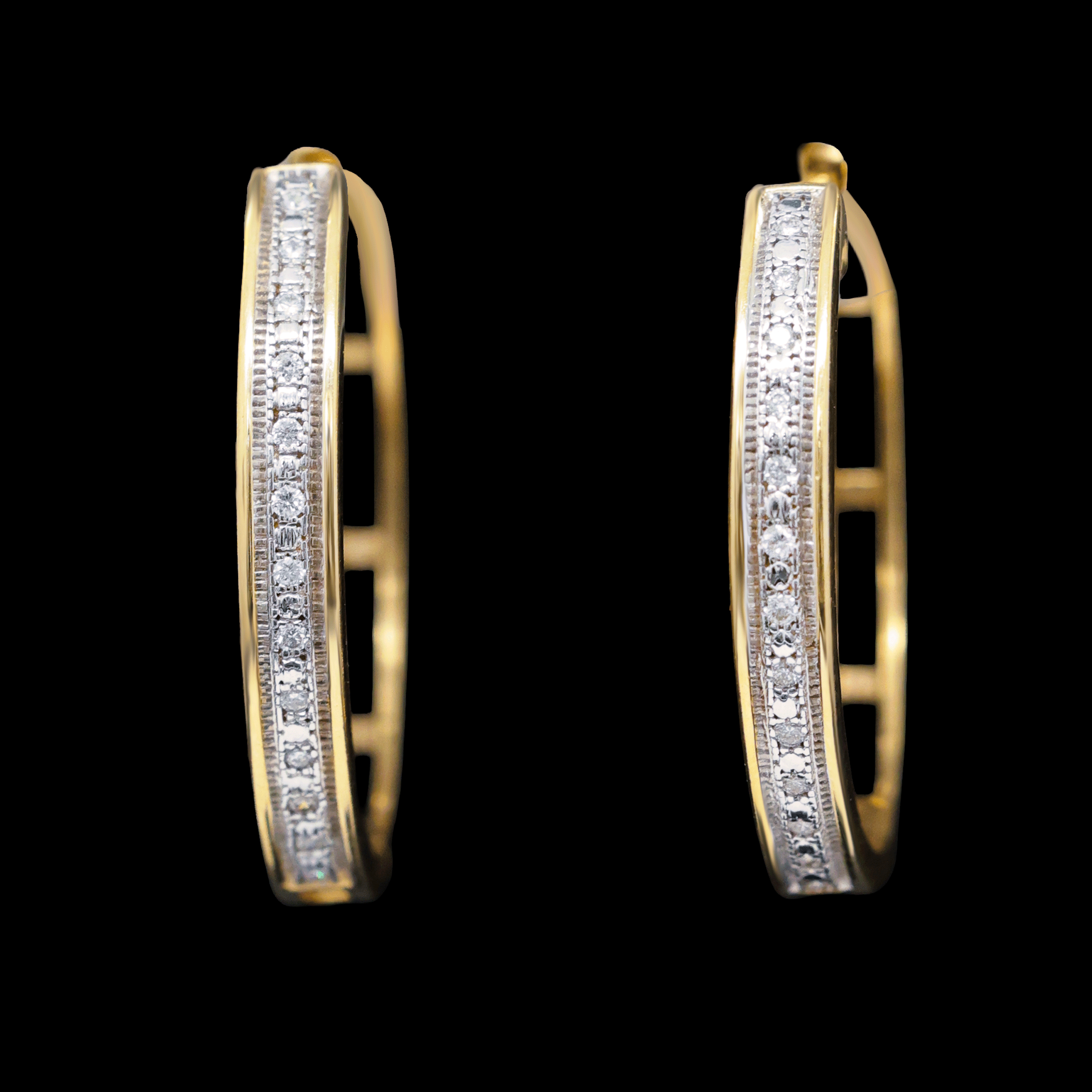 Arracadas Amarillas 26 Diamantes