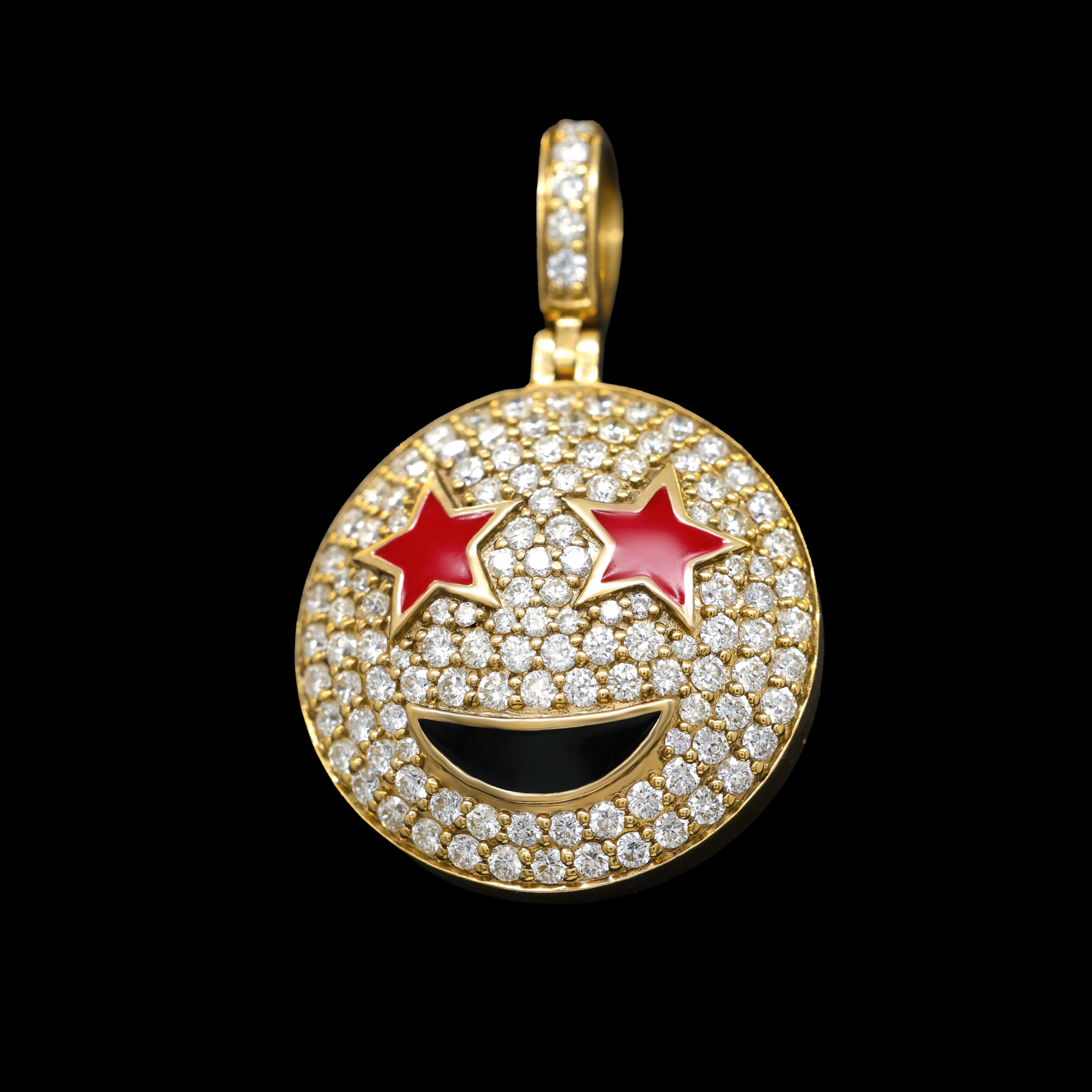 Dije de Emoji Cara con Estrellas
