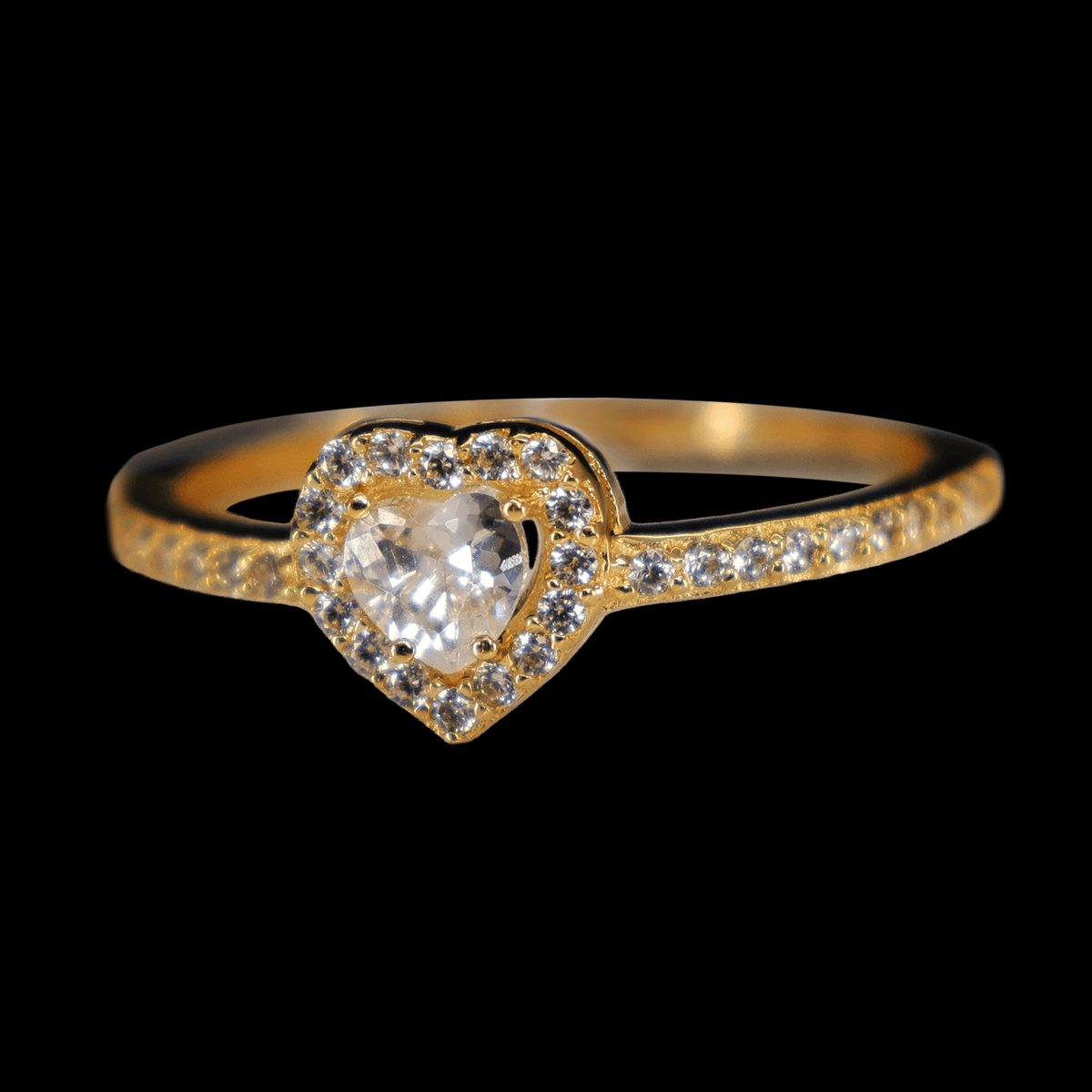 ANILLO ZN CORAZON BLANCO