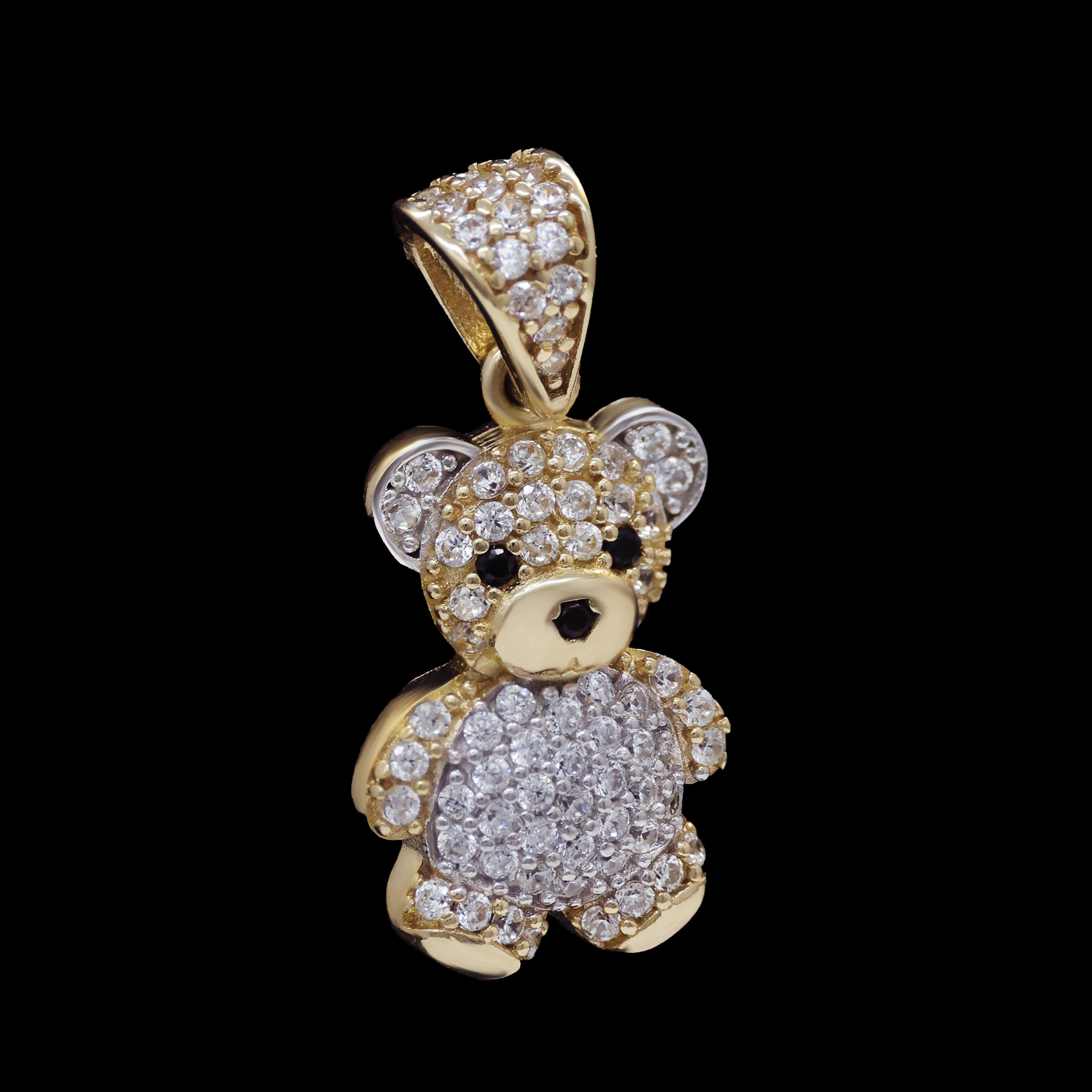 DIJE OSO CHICO ZN/BLANCA 10K