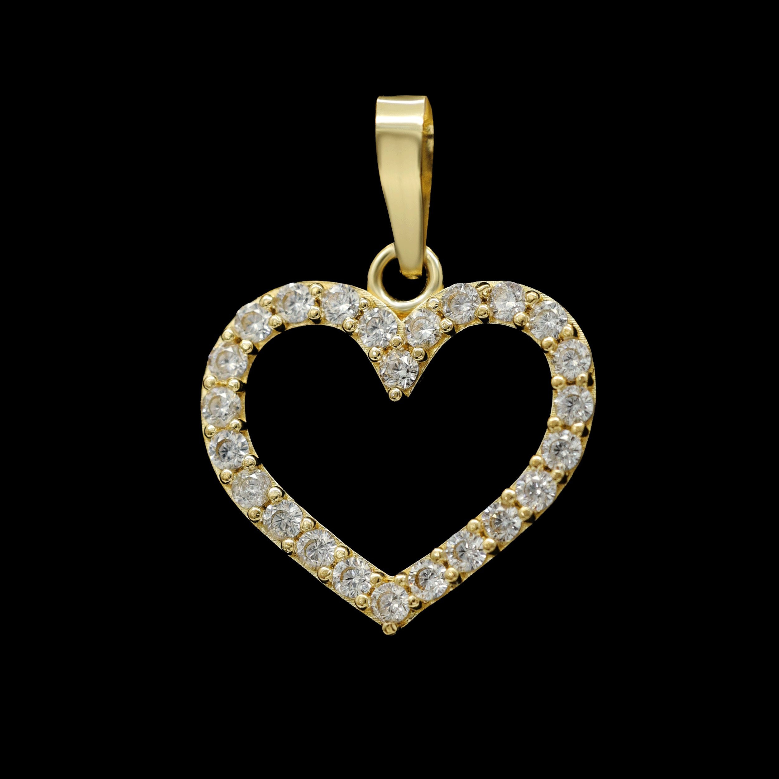 DIJE CORAZON ZN BLANCA  10K