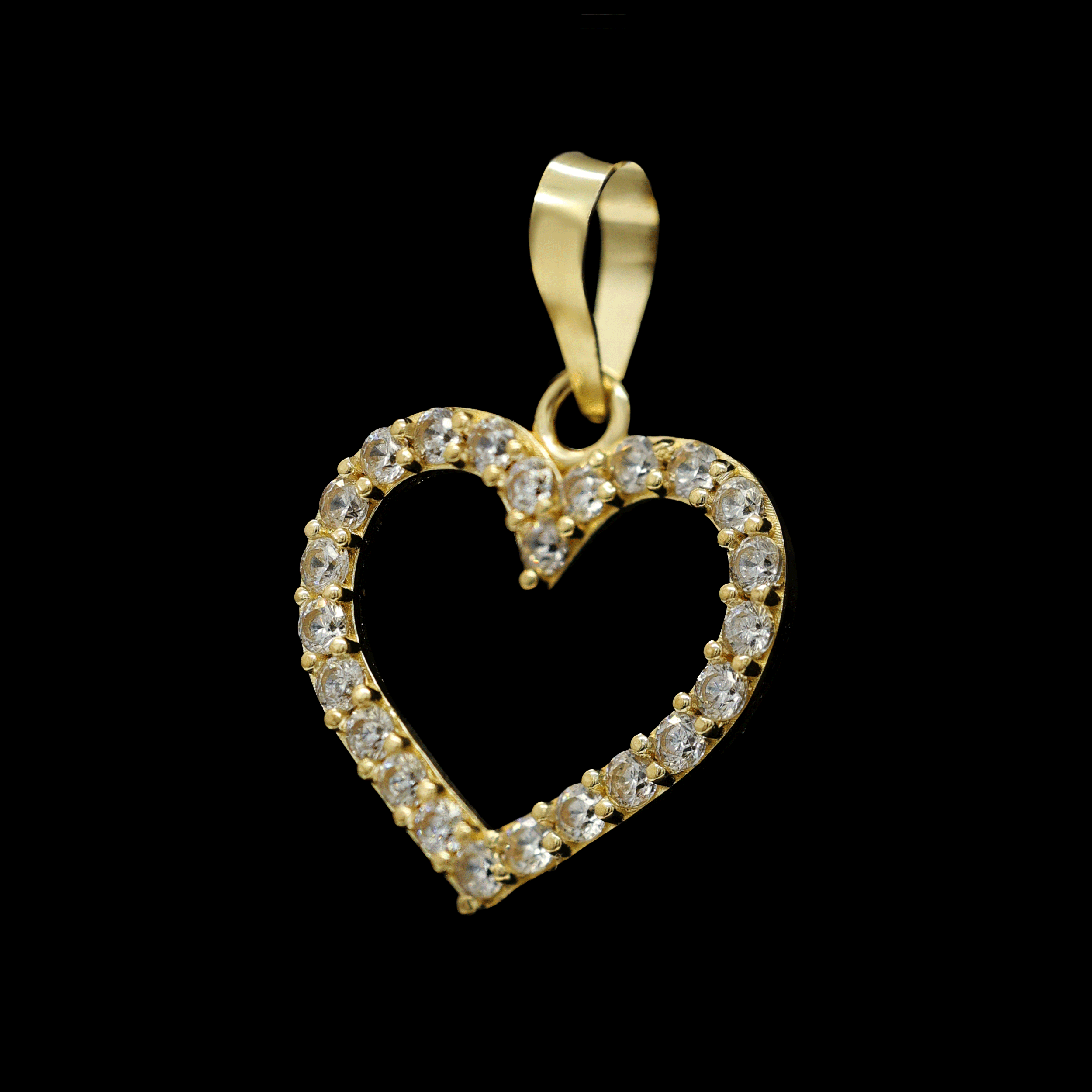 DIJE CORAZON ZN BLANCA  10K