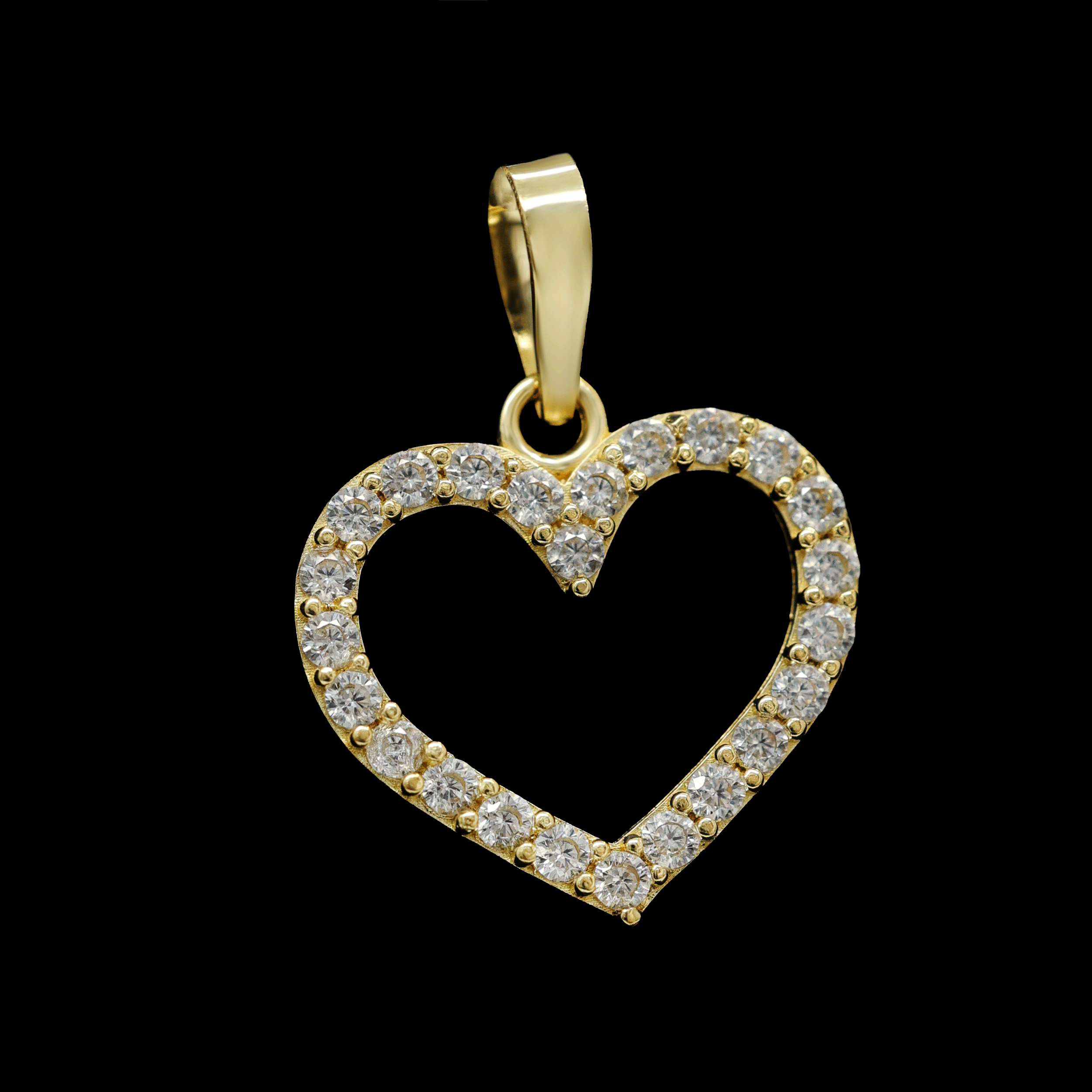 DIJE CORAZON ZN BLANCA  10K