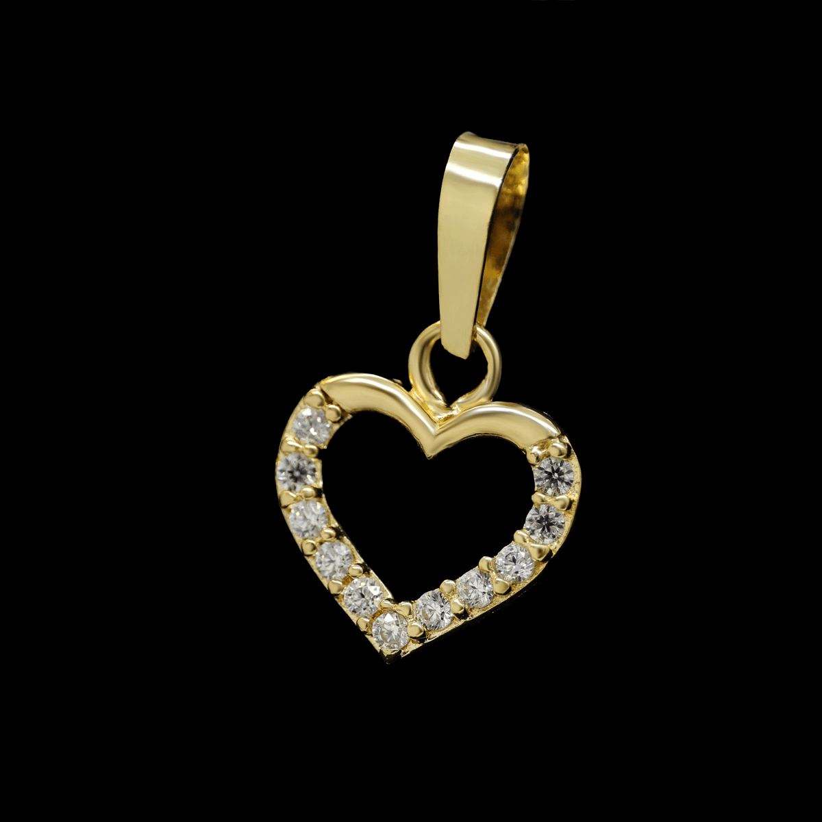 DIJE DE CORAZON ZN BLANCA