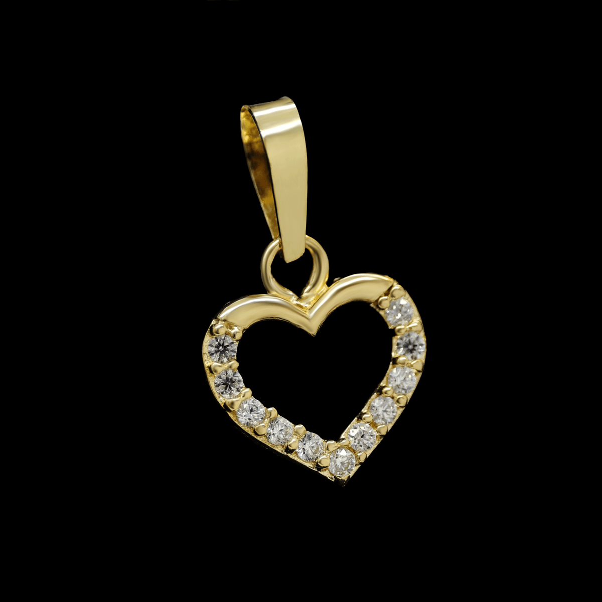 DIJE DE CORAZON ZN BLANCA