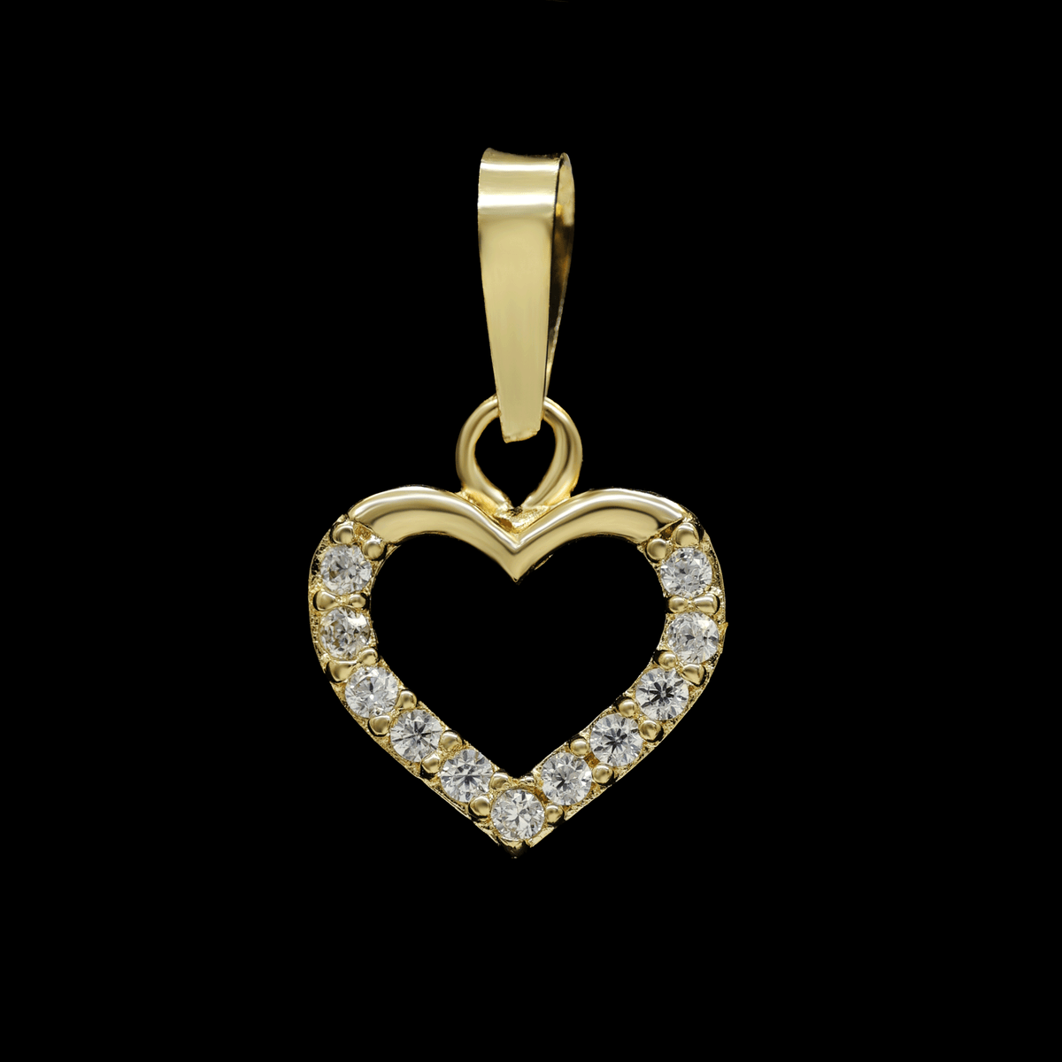 DIJE DE CORAZON ZN BLANCA