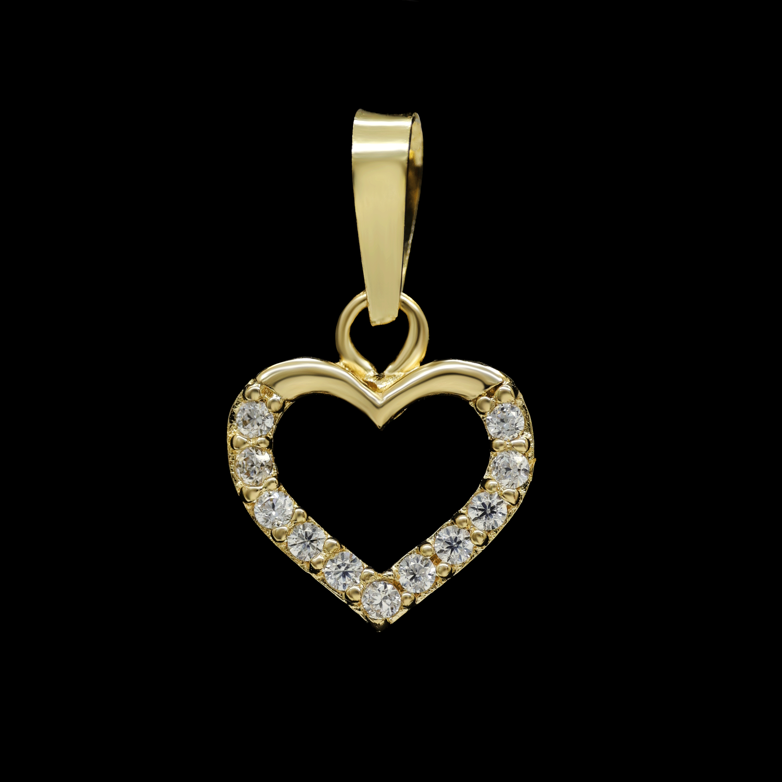 DIJE DE CORAZON ZN BLANCA