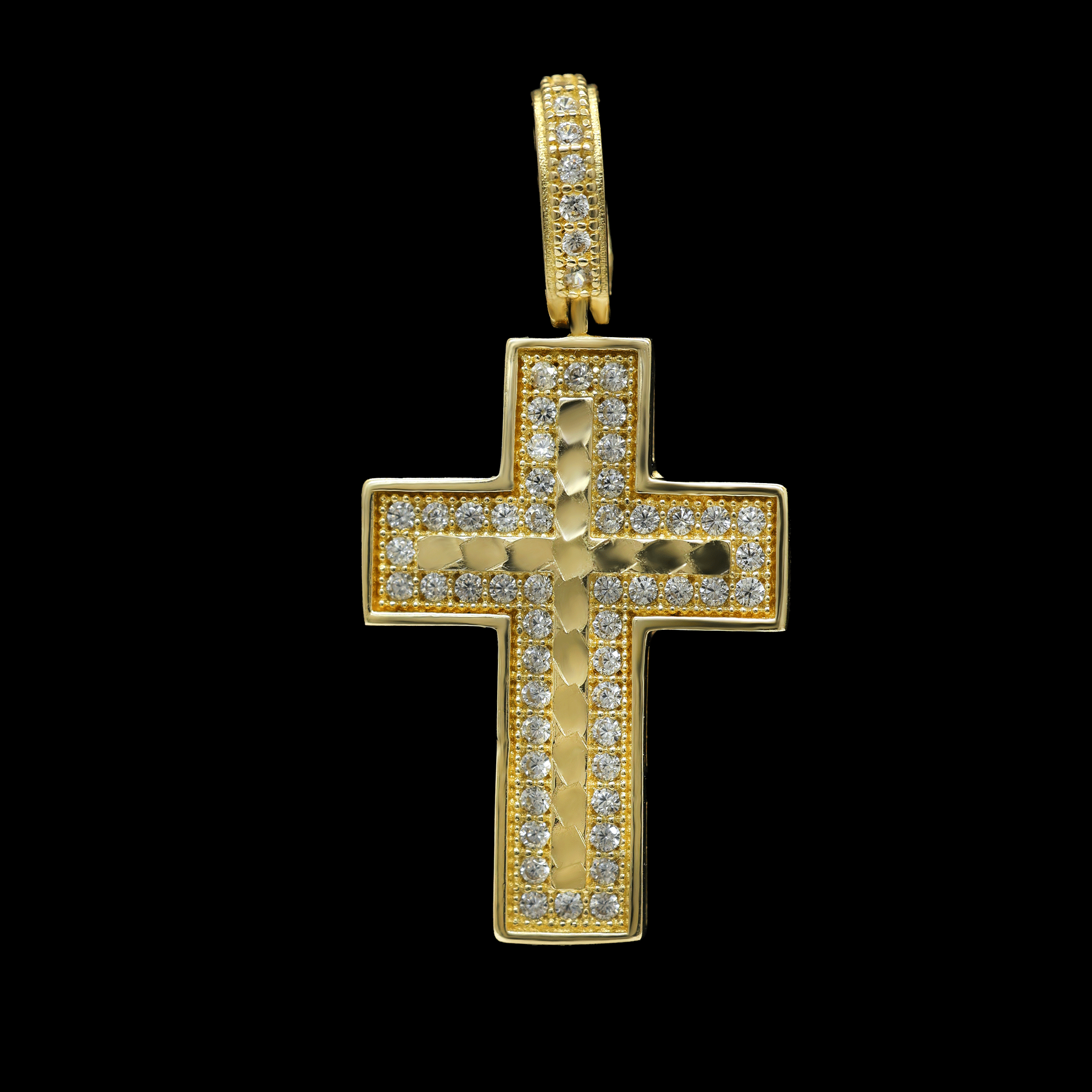 DIJE CRUZ ZN BLANCA 10K