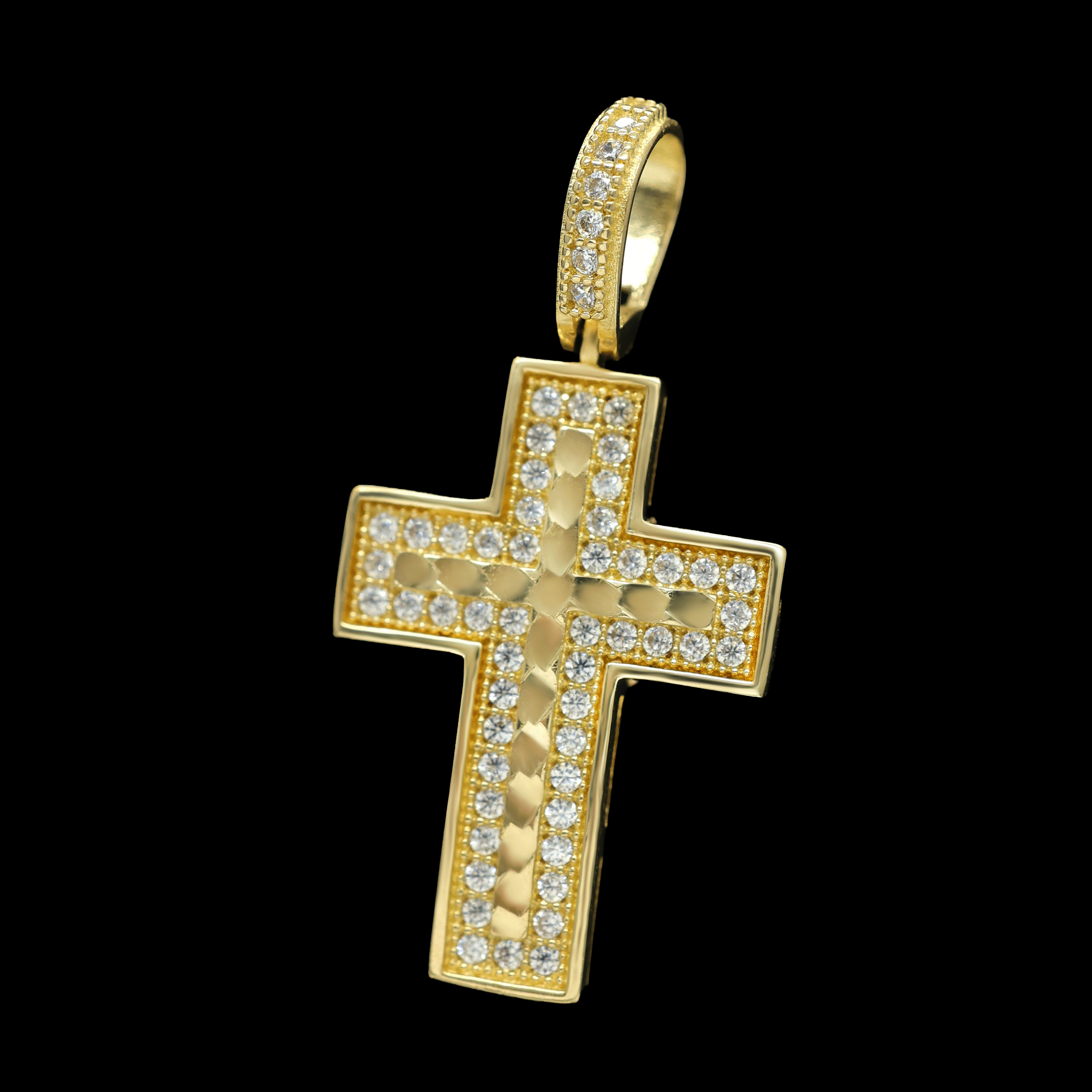 DIJE CRUZ ZN BLANCA 10K