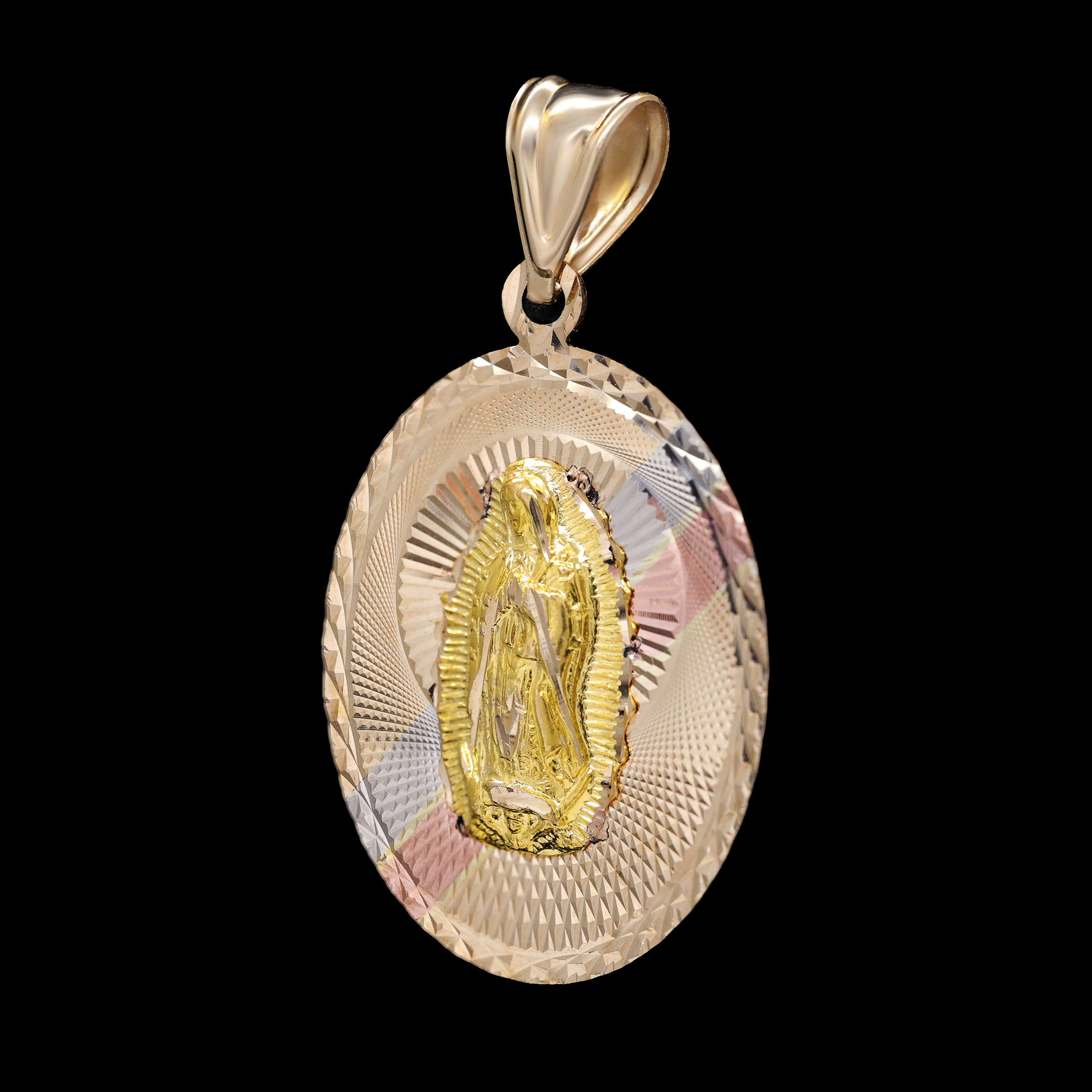 DIJE ESCAPULARIO SAN JUDAS /VIRGEN 14K