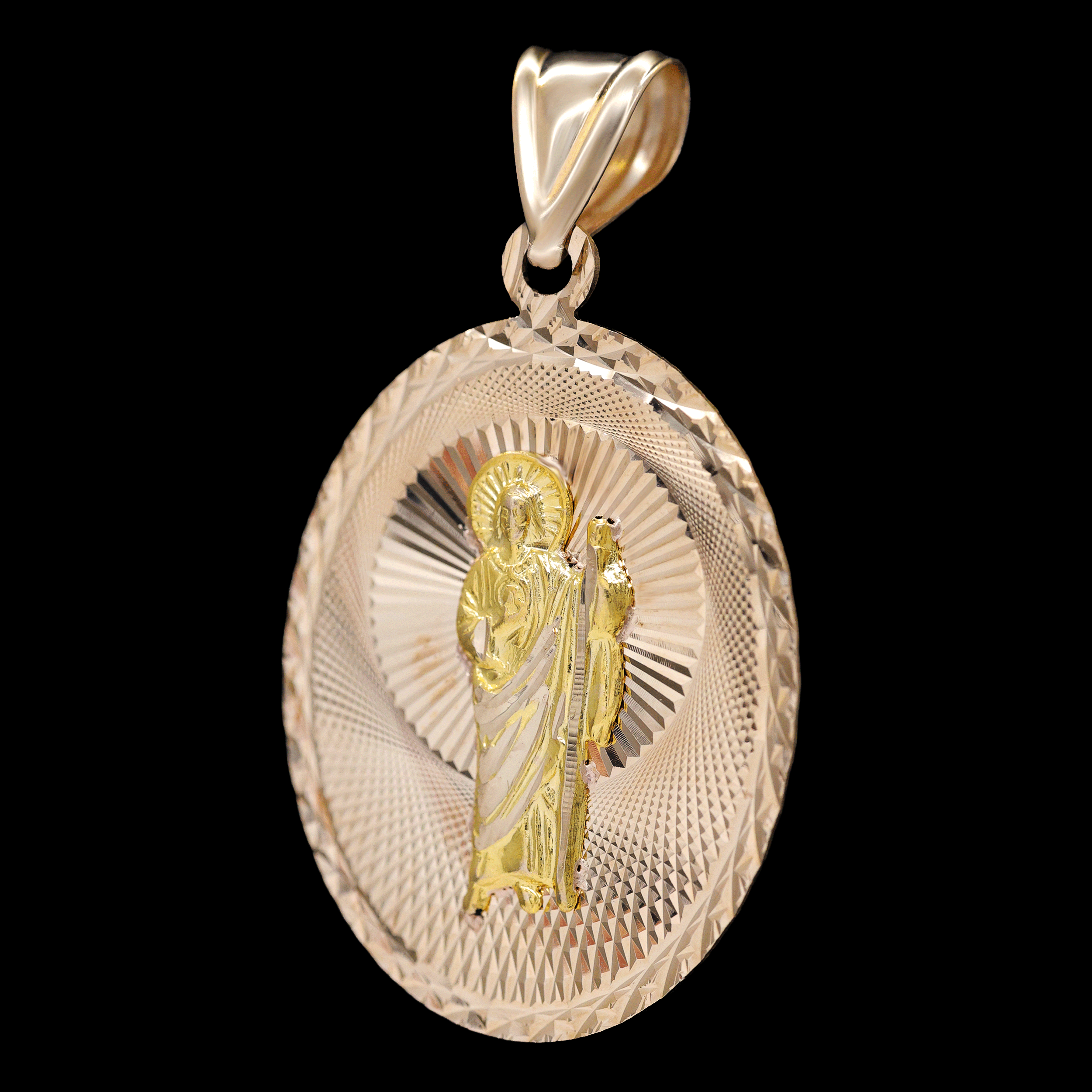 DIJE ESCAPULARIO VIRGEN Y SAN JUDAS 14K