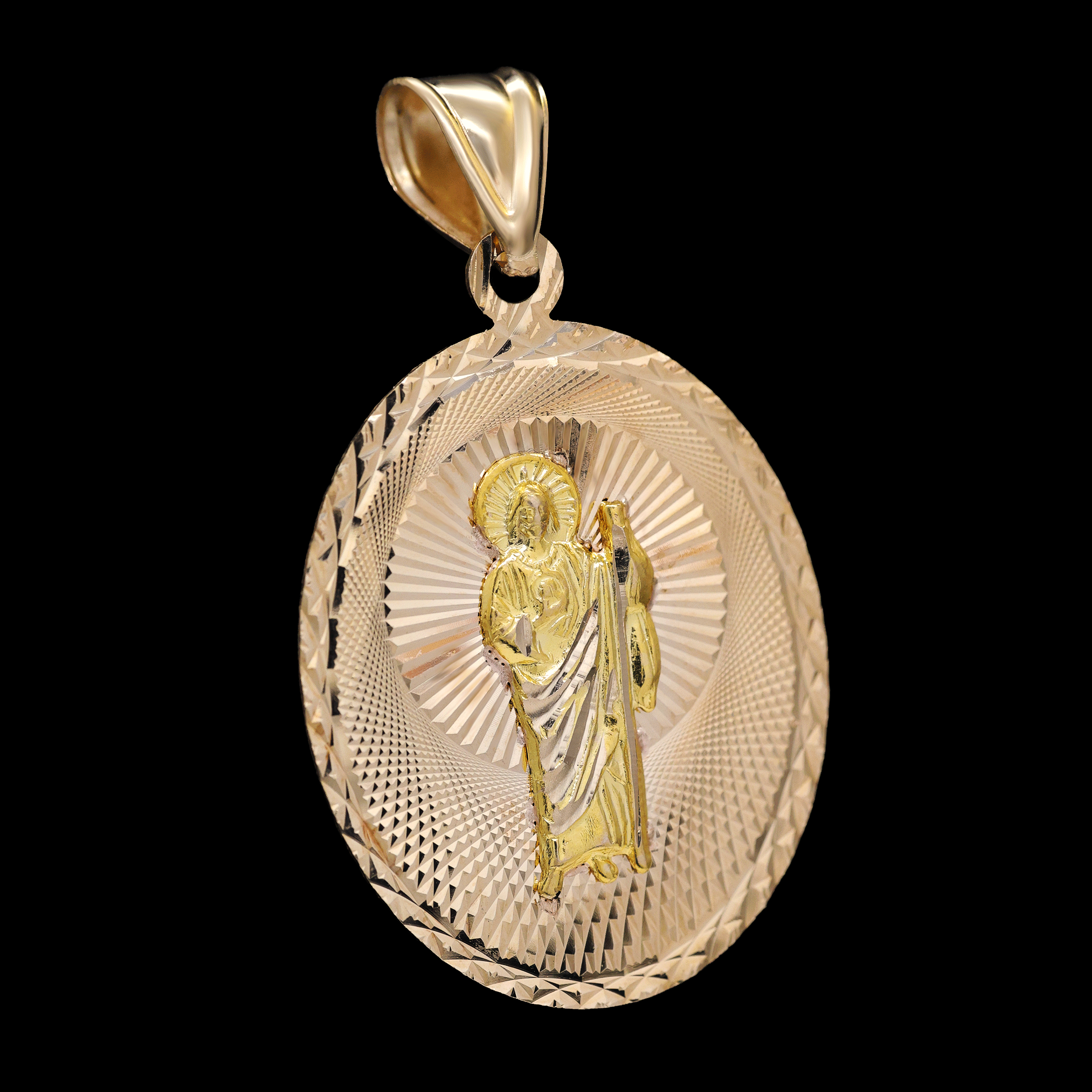 DIJE ESCAPULARIO VIRGEN Y SAN JUDAS 14K