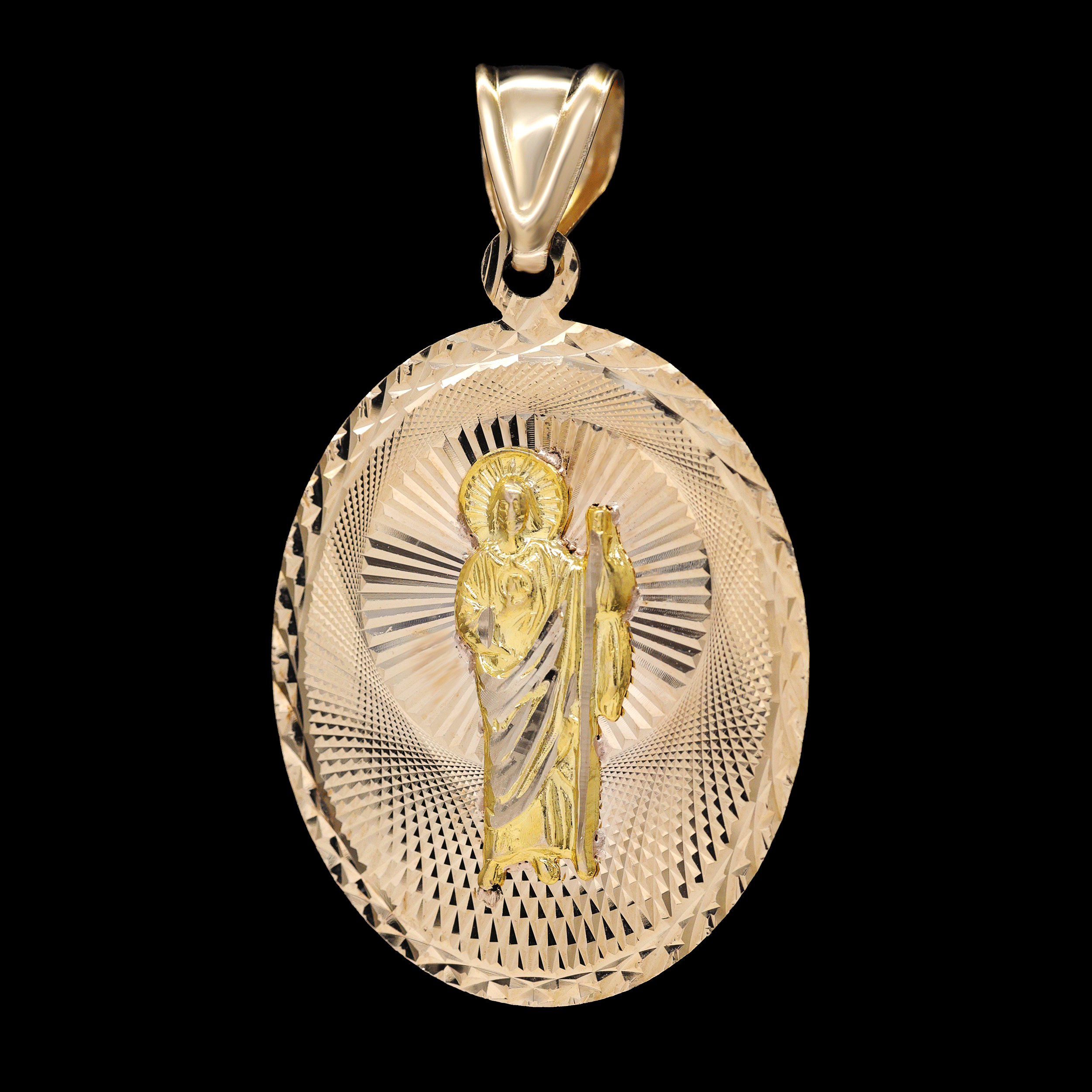 DIJE ESCAPULARIO VIRGEN Y SAN JUDAS 14K