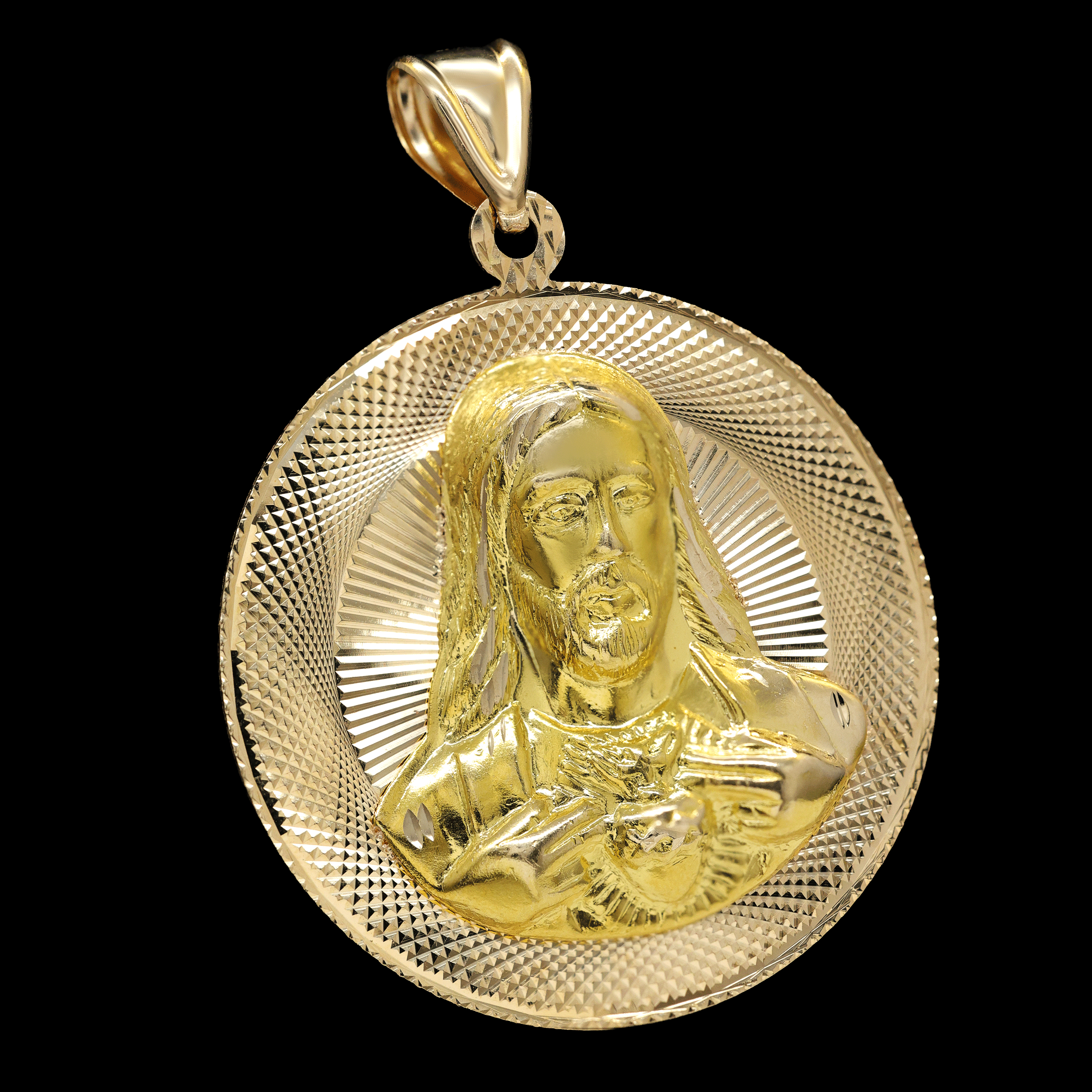 DIJE ESCAPULARIO JESUS / VIRGEN 14 K