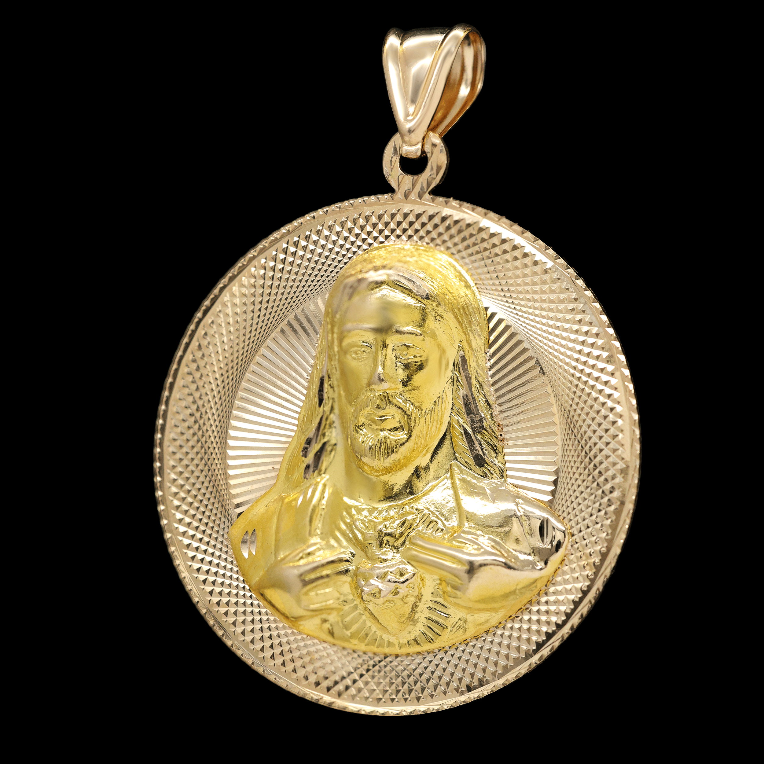 DIJE ESCAPULARIO JESUS / VIRGEN 14 K
