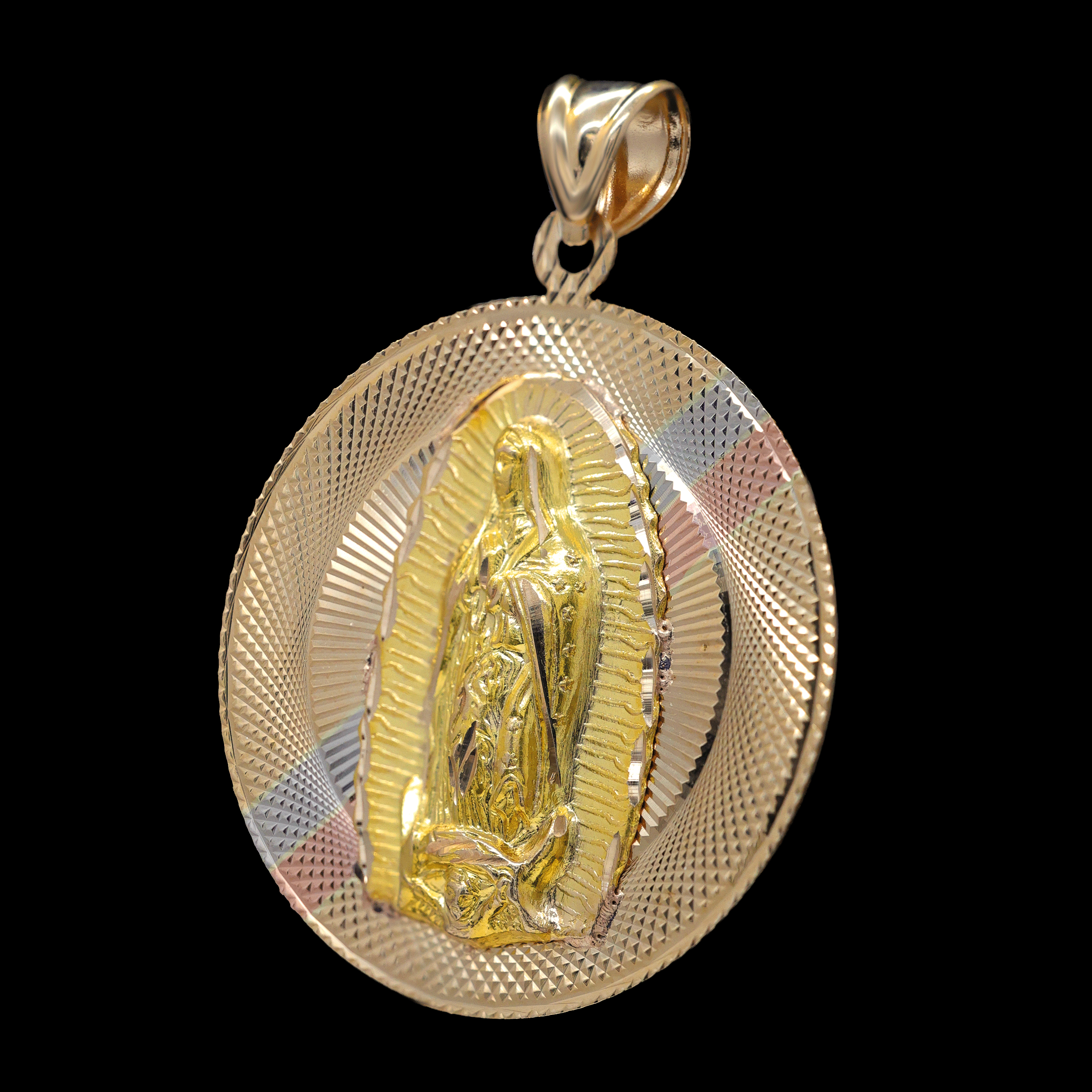 DIJE ESCAPULARIO JESUS / VIRGEN 14 K