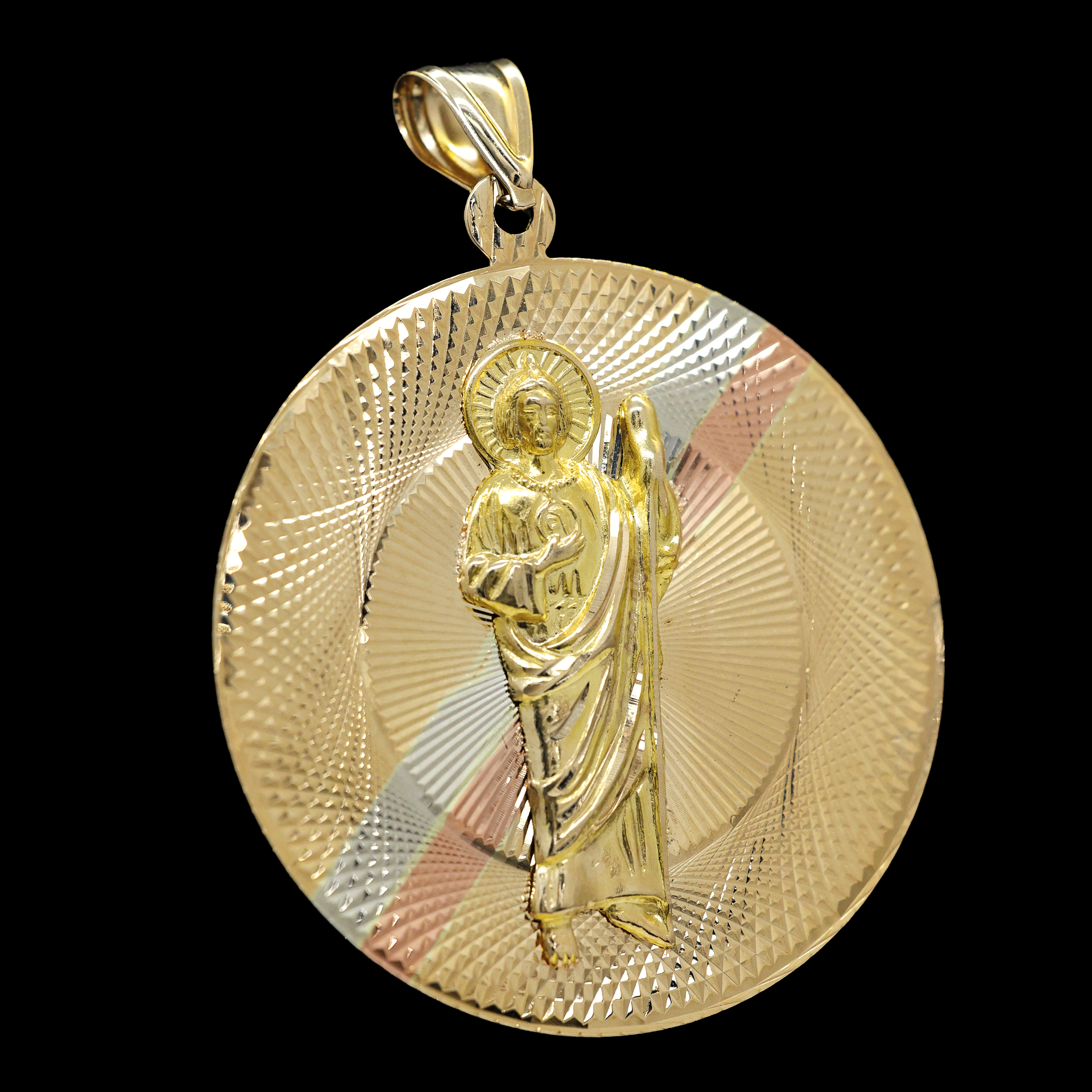 DIJE REDONDO SAN JUDAS TADEO 14K