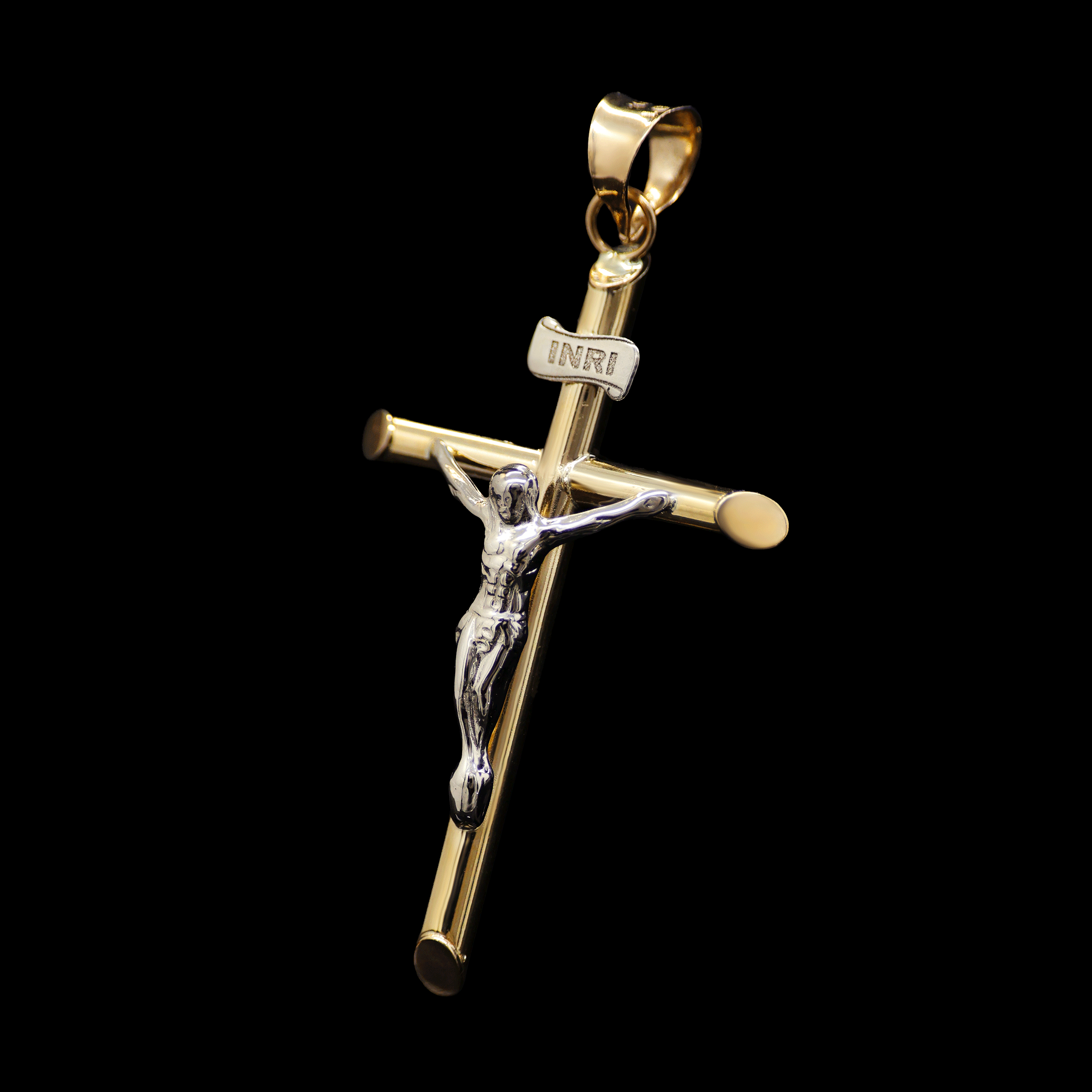 CRUZ TUBULAR  CRISTO BLANCO 10K