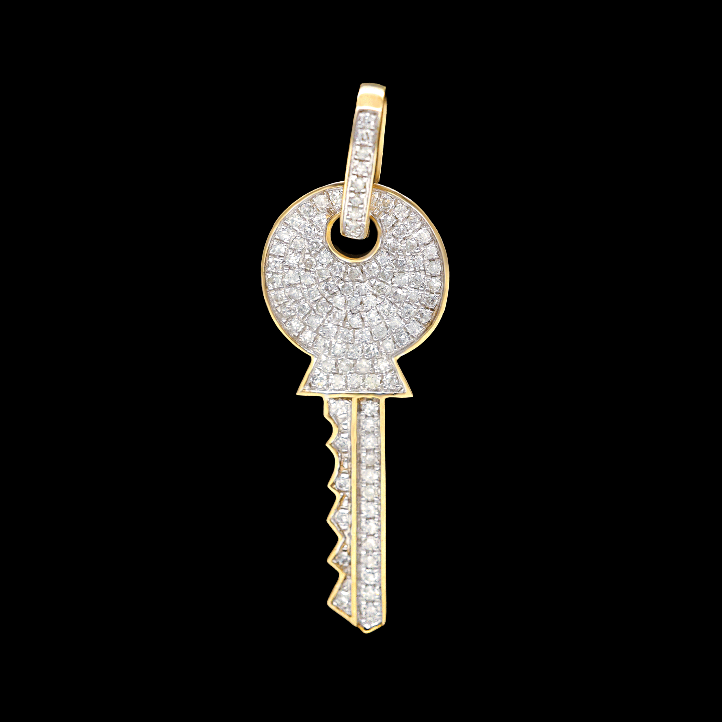 Dije llave 10k con Diamantes