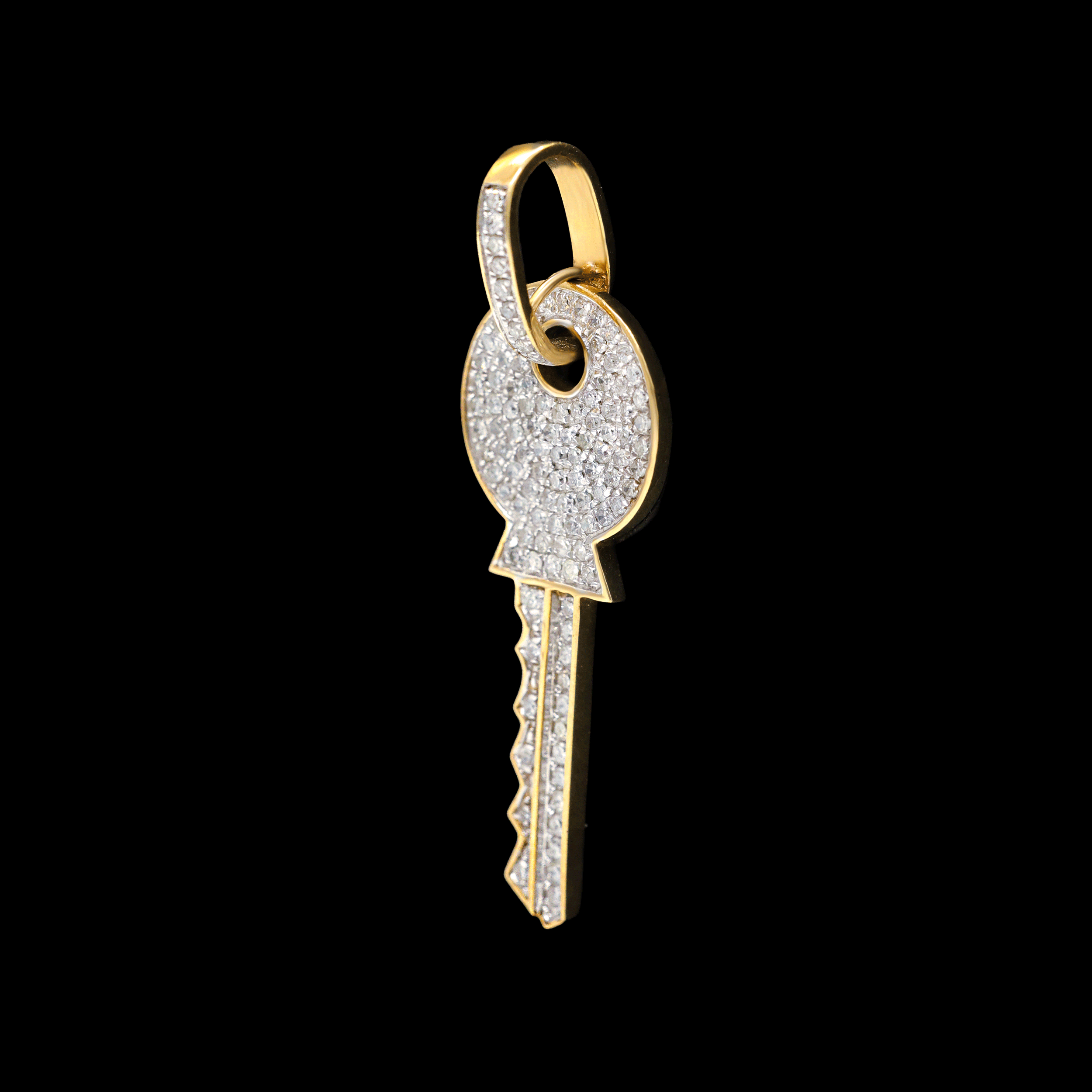 Dije llave 10k con Diamantes