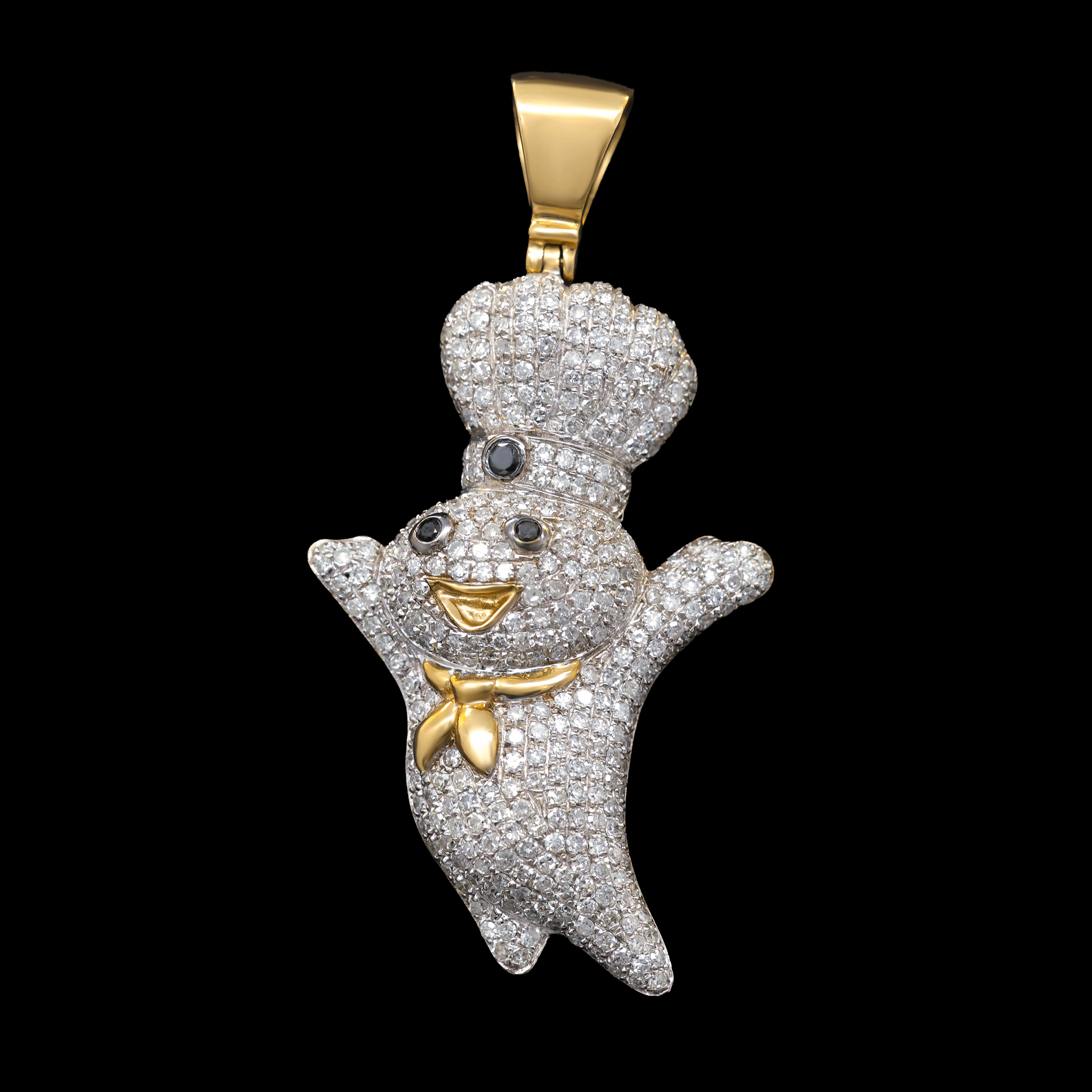 Dije DoughBoy con Diamantes Naturales