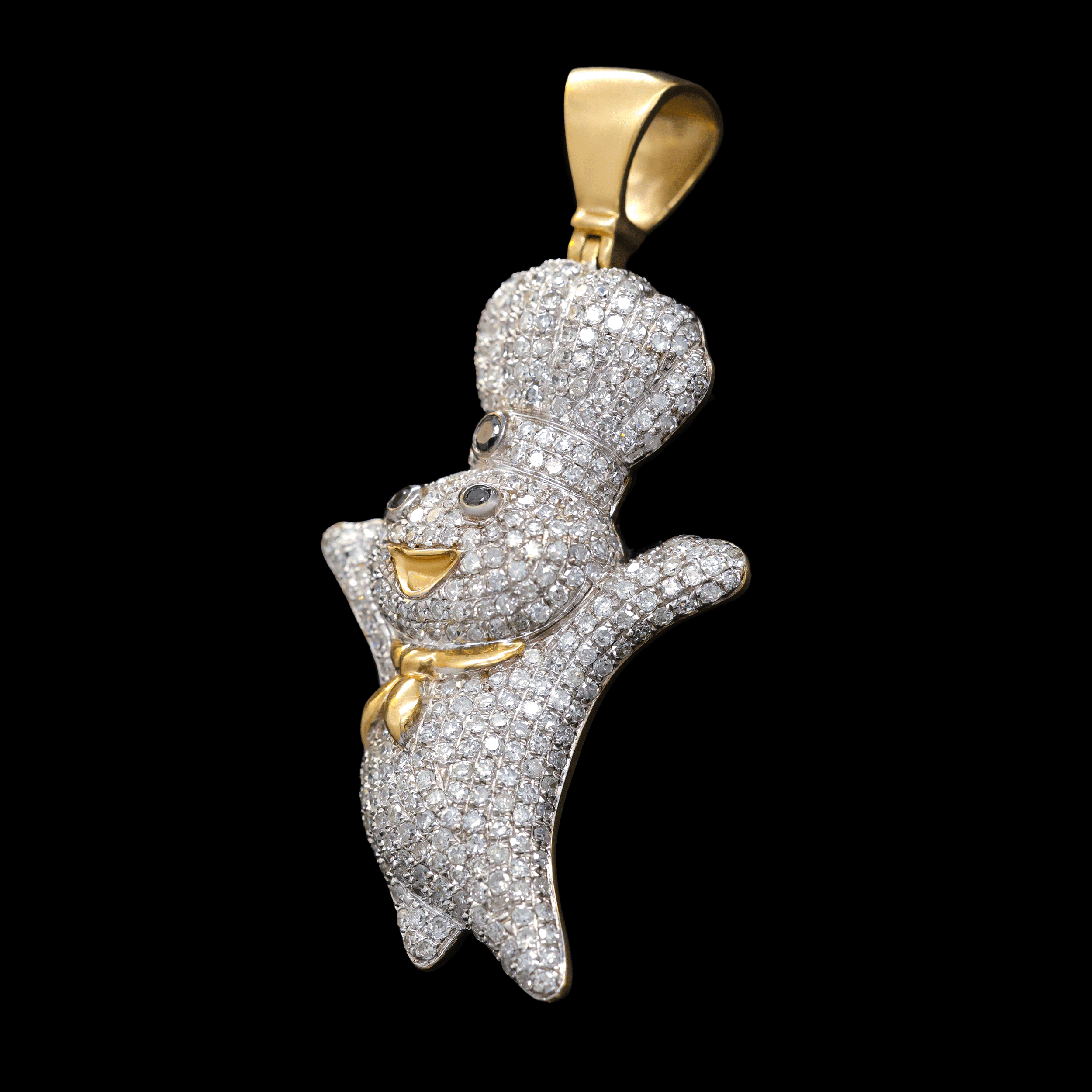 Dije DoughBoy con Diamantes Naturales