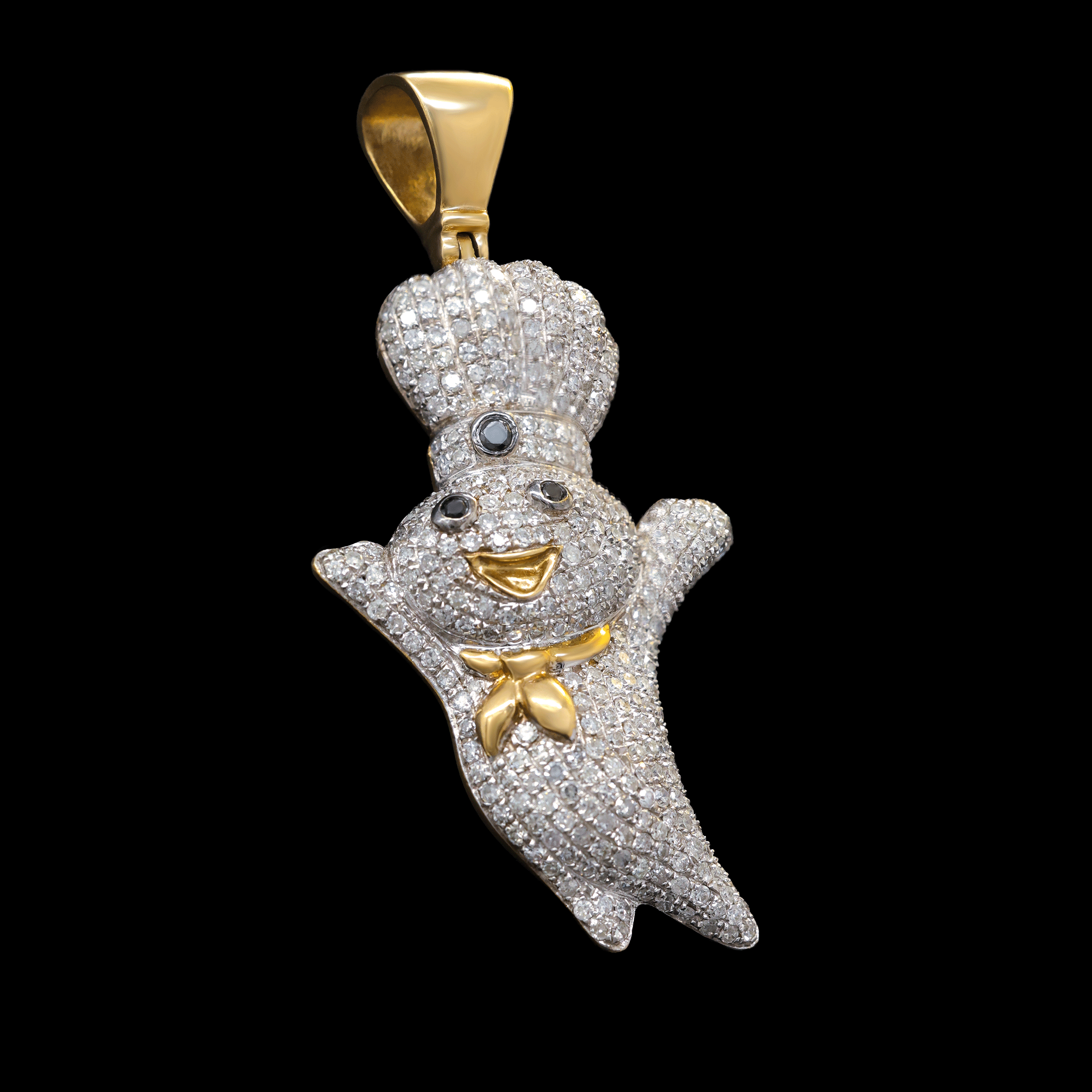 Dije DoughBoy con Diamantes Naturales