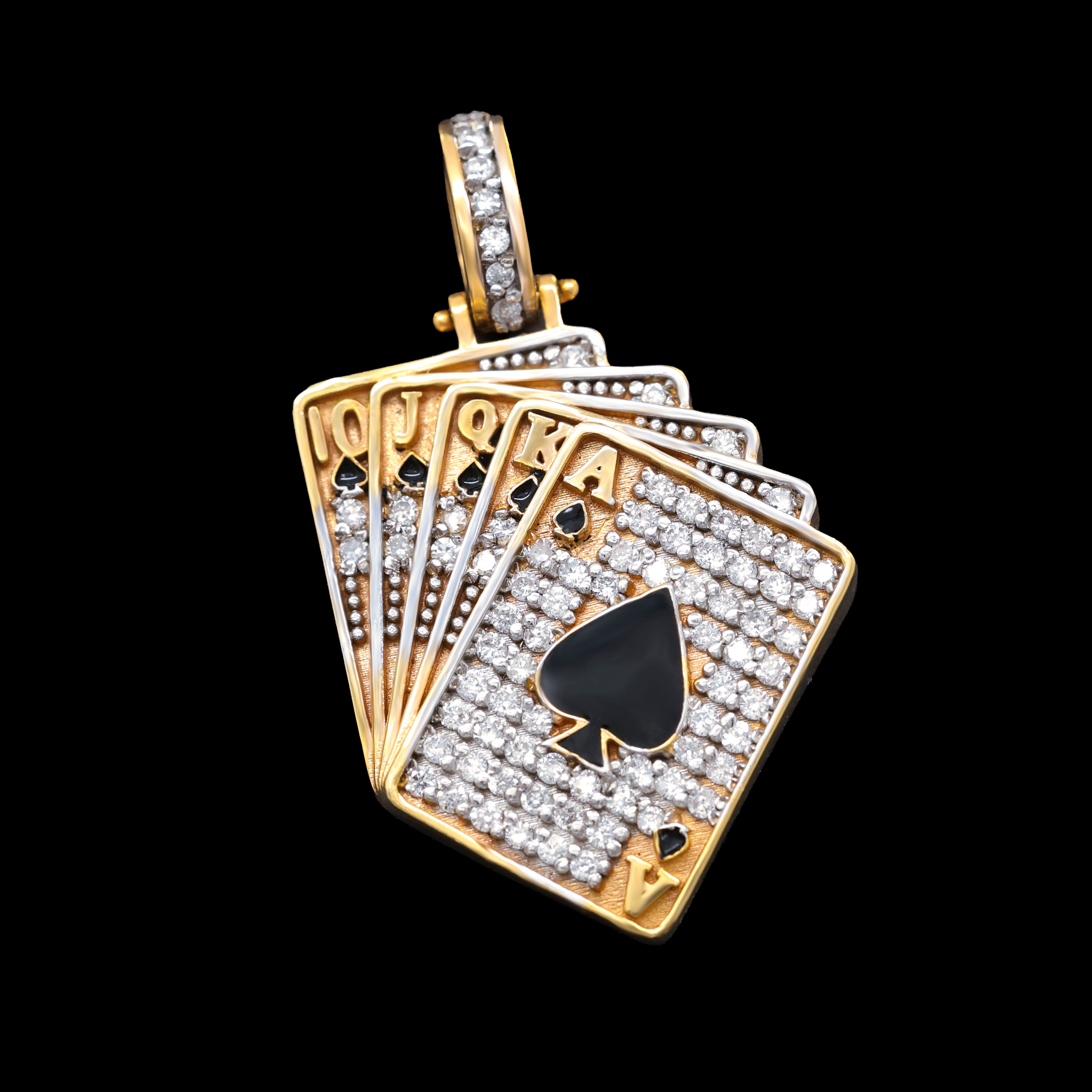 Dije Baraja con Diamantes Naturales