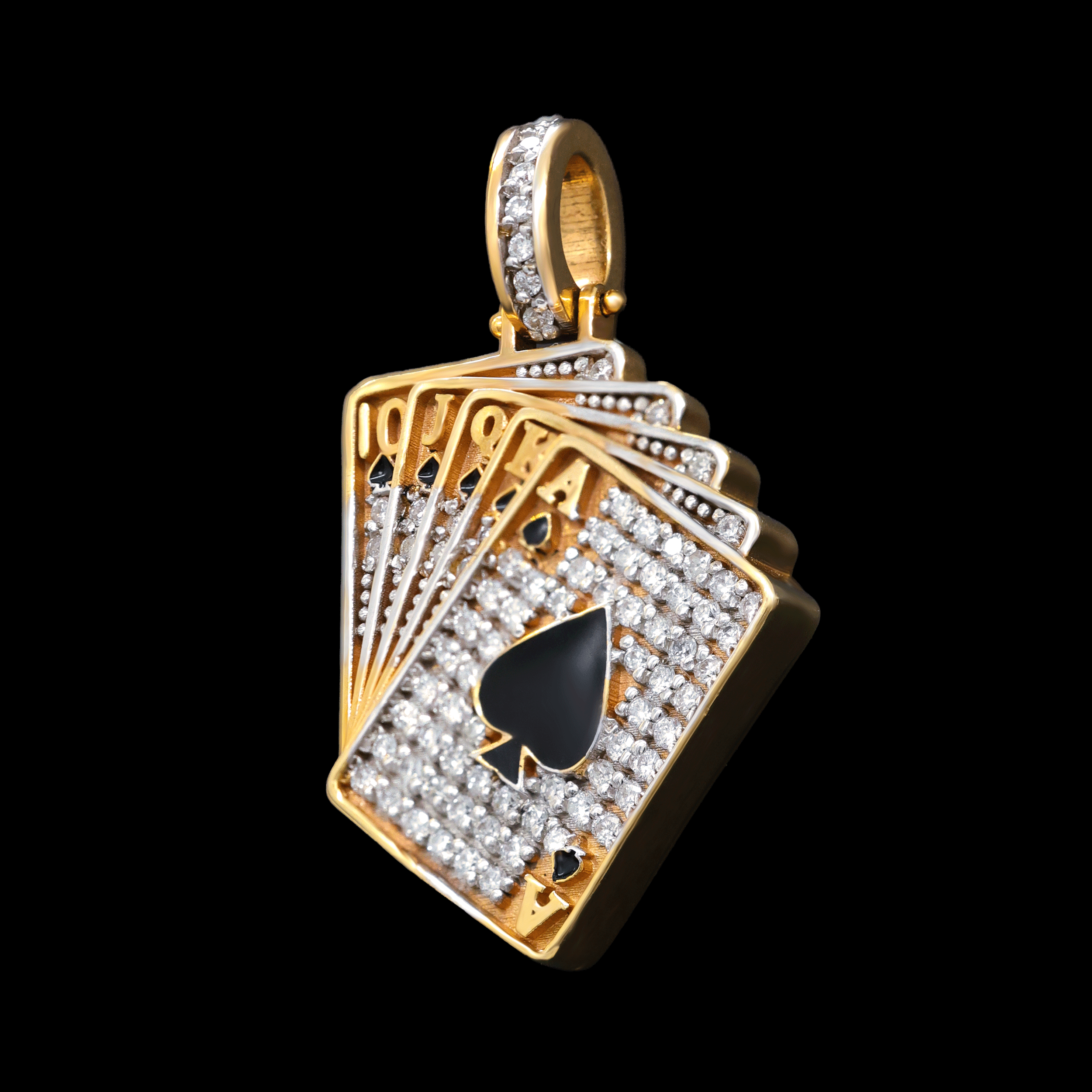 Dije Baraja con Diamantes Naturales