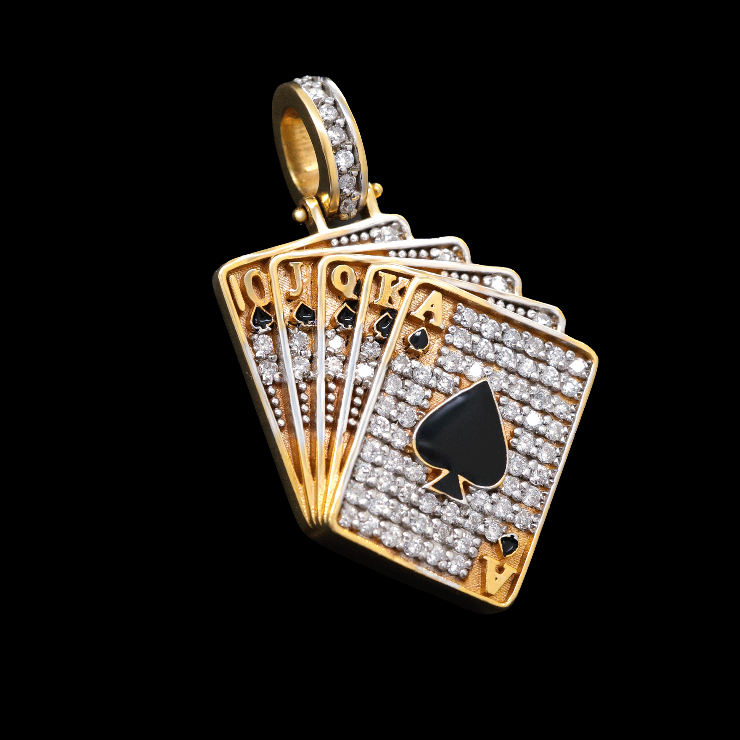 Dije Baraja con Diamantes Naturales