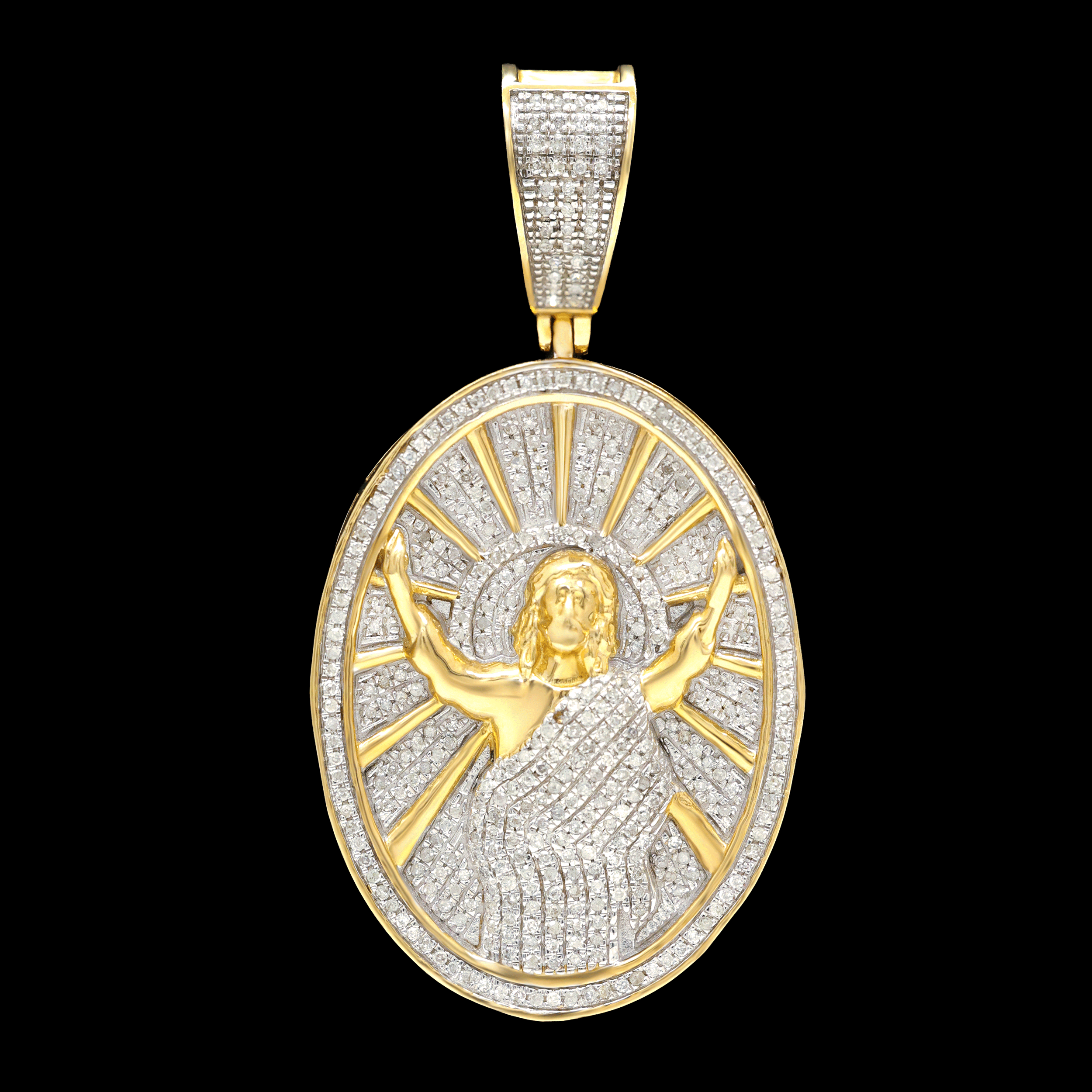 Medalla Jesús Diamantes Naturales
