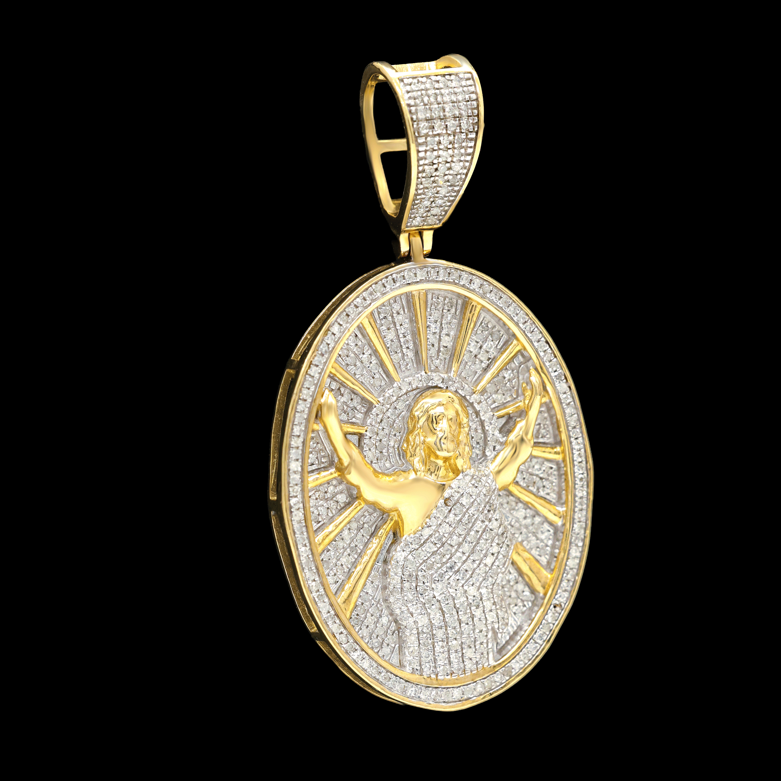 Medalla Jesús Diamantes Naturales