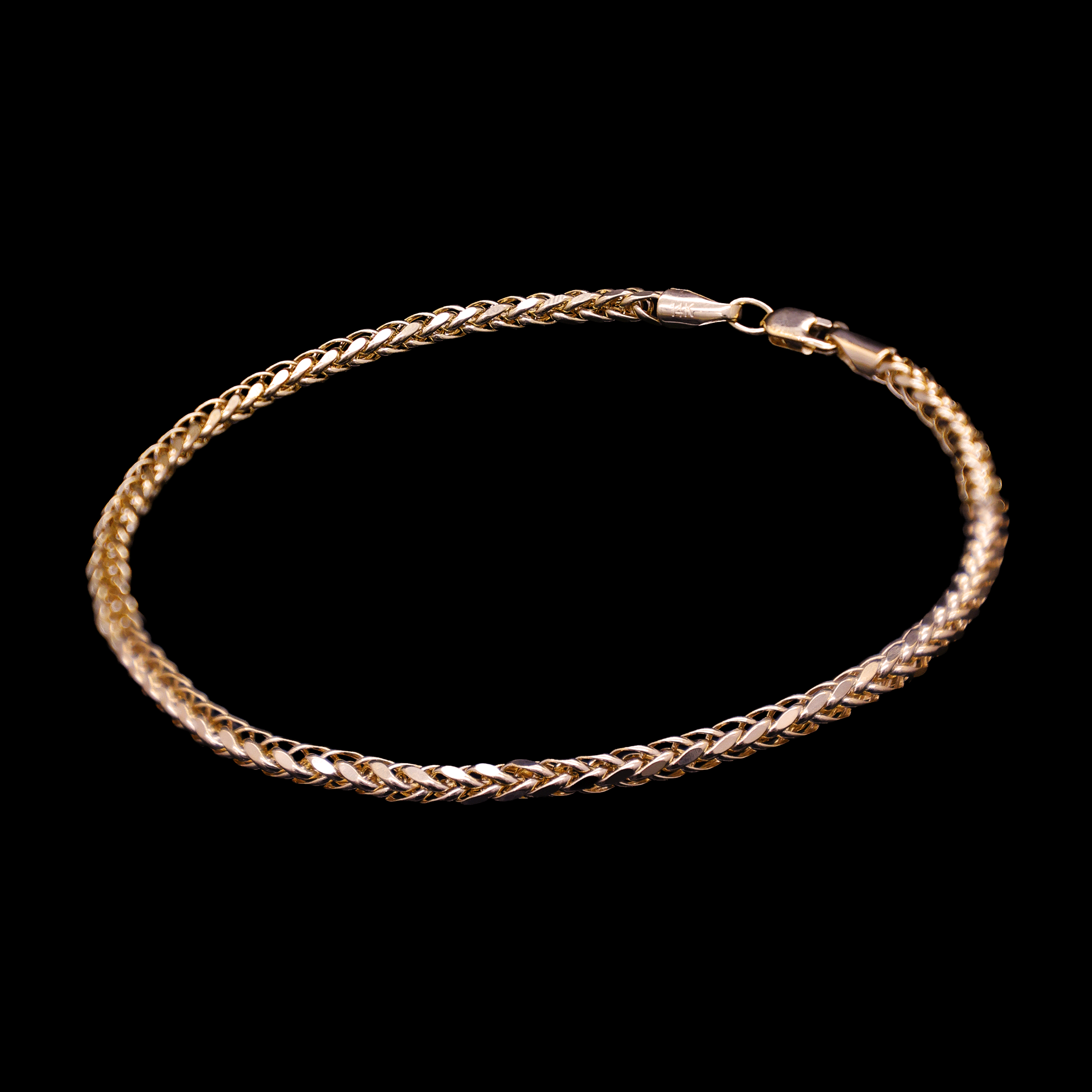 PULSO TEJIDO ESPIGA 14K
