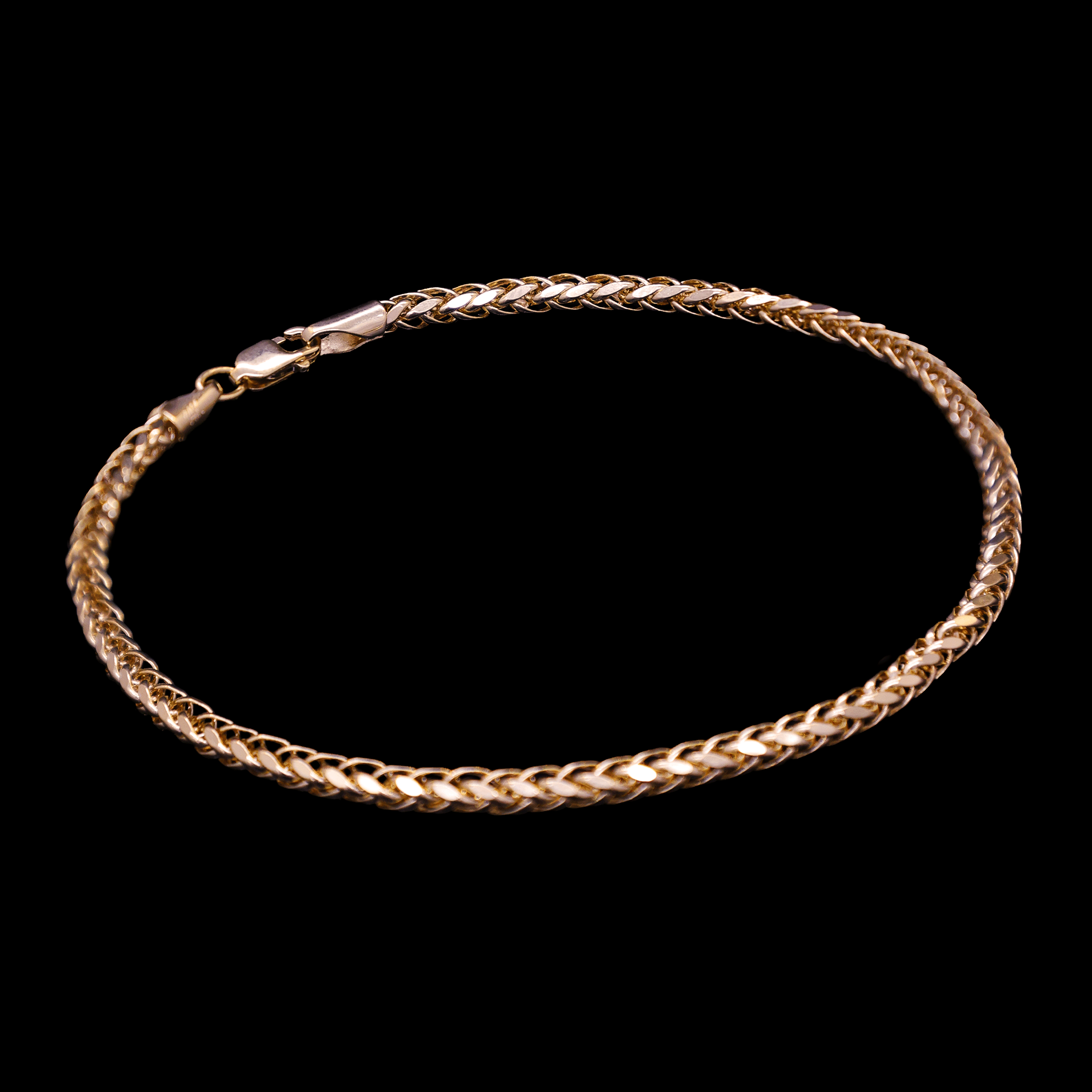 PULSO TEJIDO ESPIGA 14K