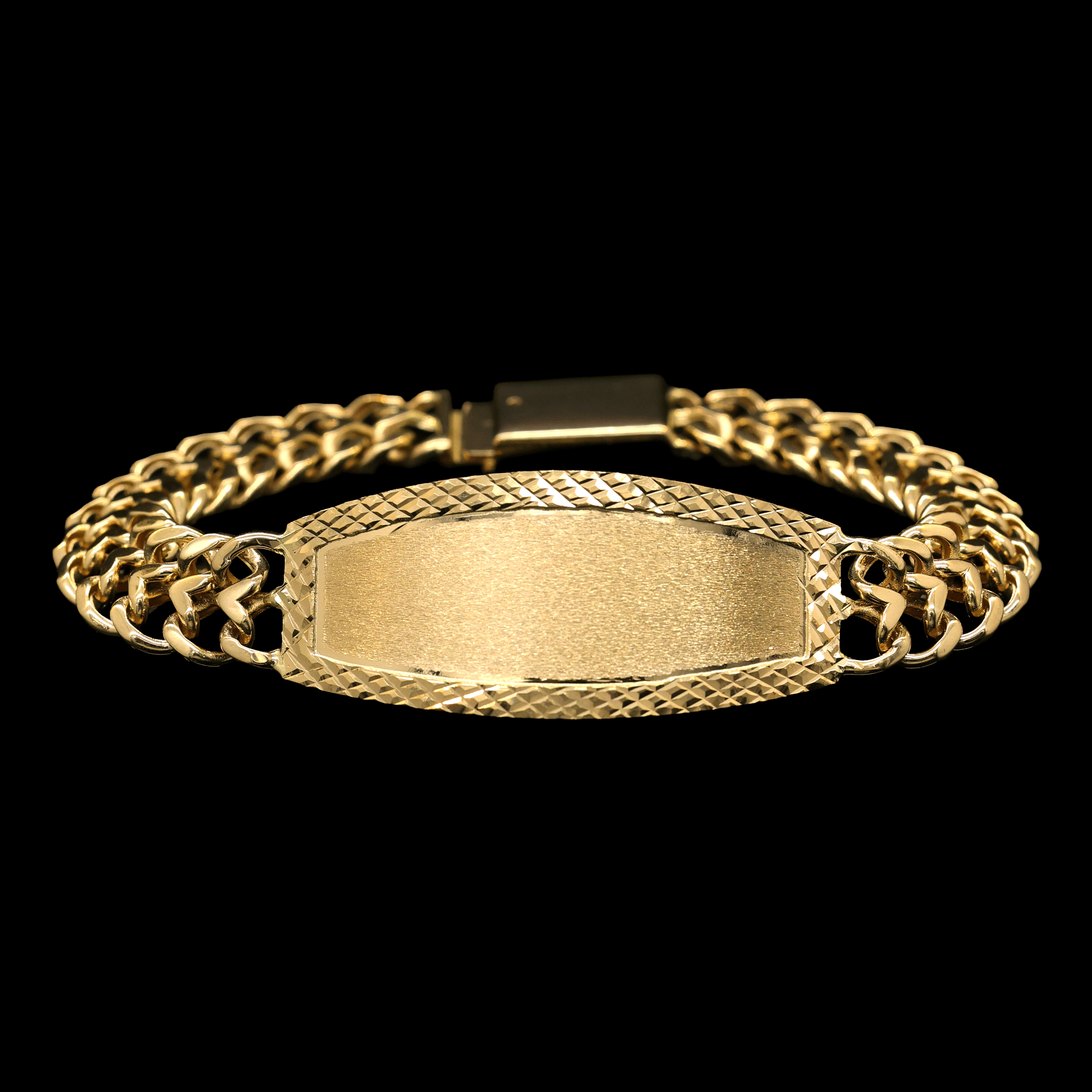 ESCLAVA TEJIDO PETATILLO 14K