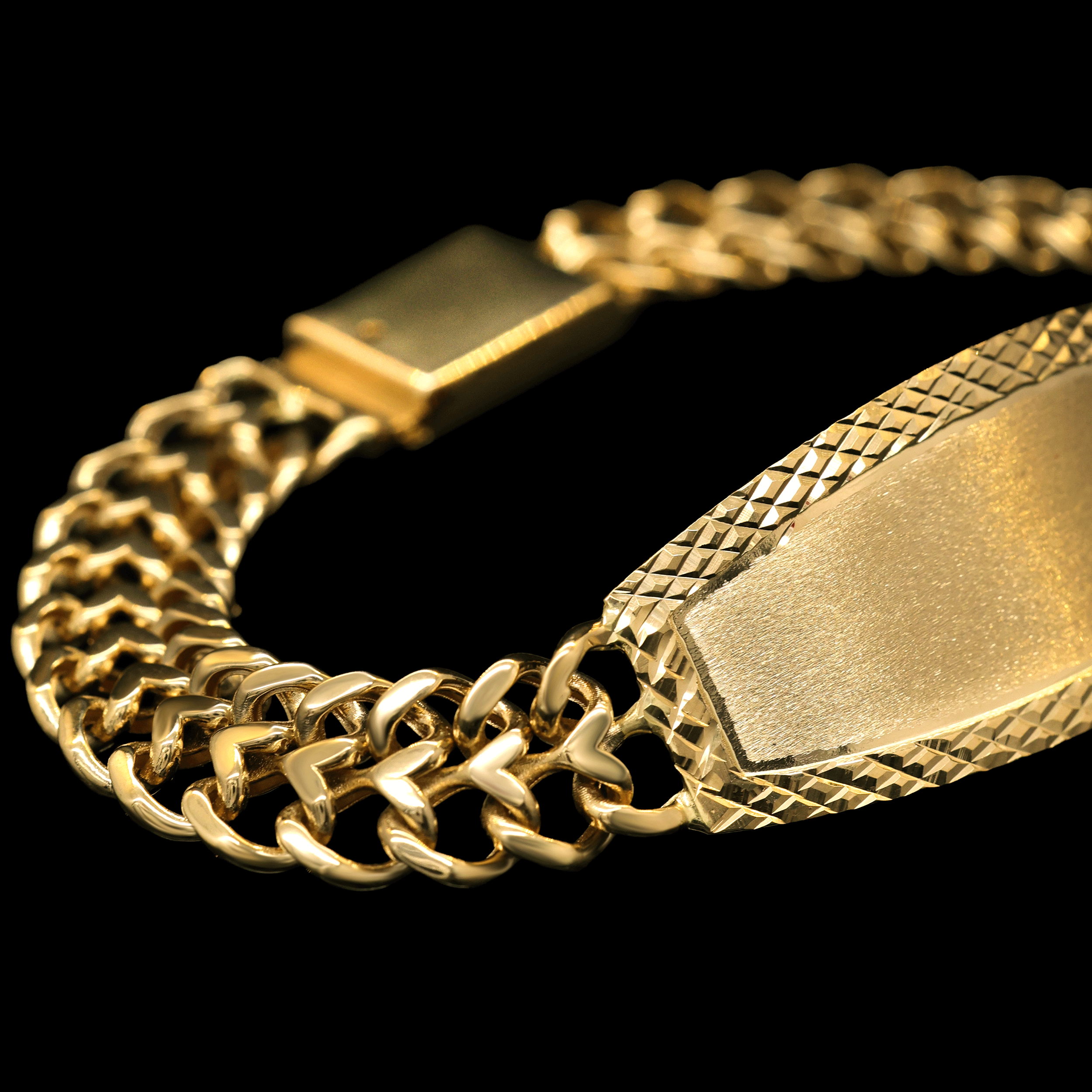 ESCLAVA TEJIDO PETATILLO 14K