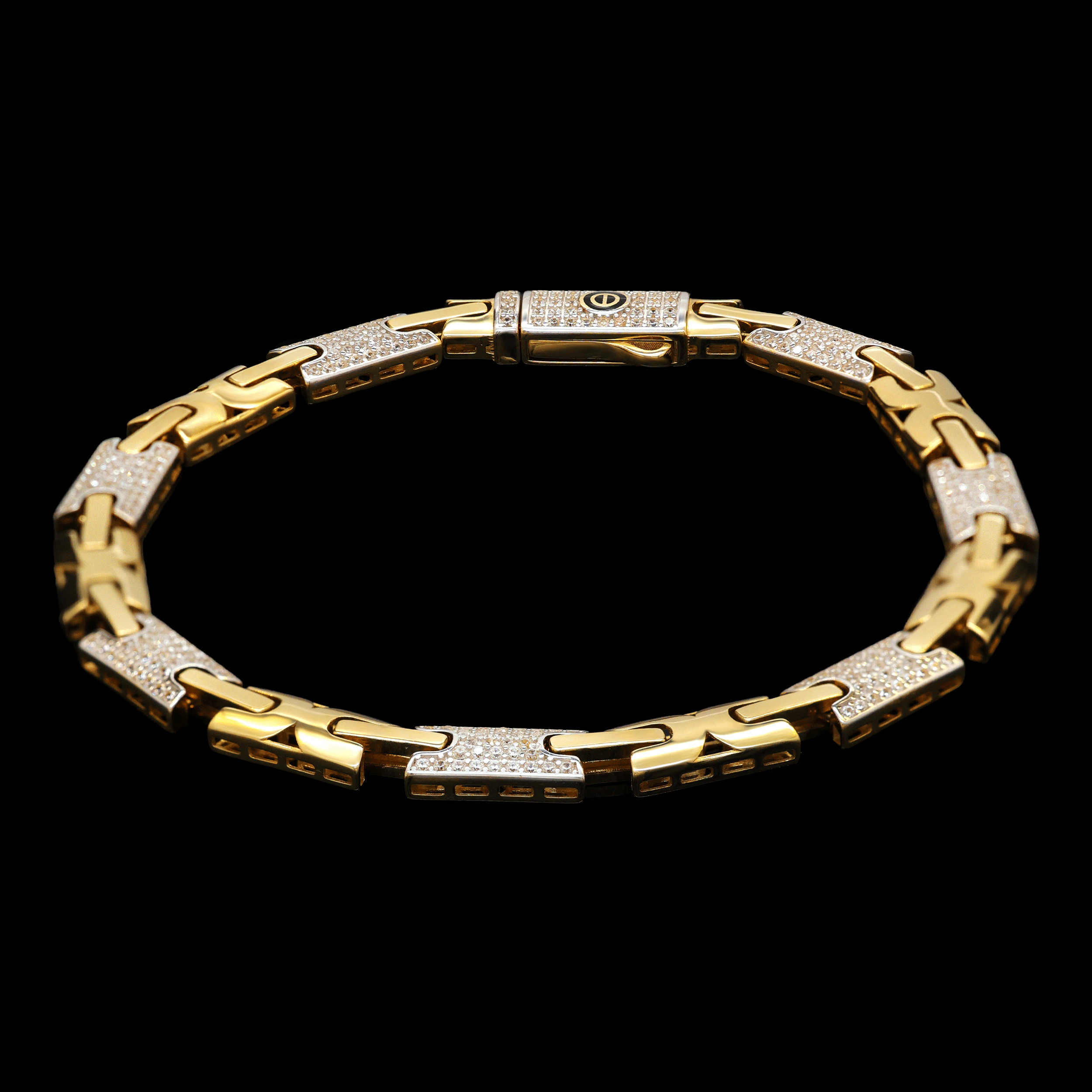 PULSO ESLABON VINTAGE BROCHE MONACO